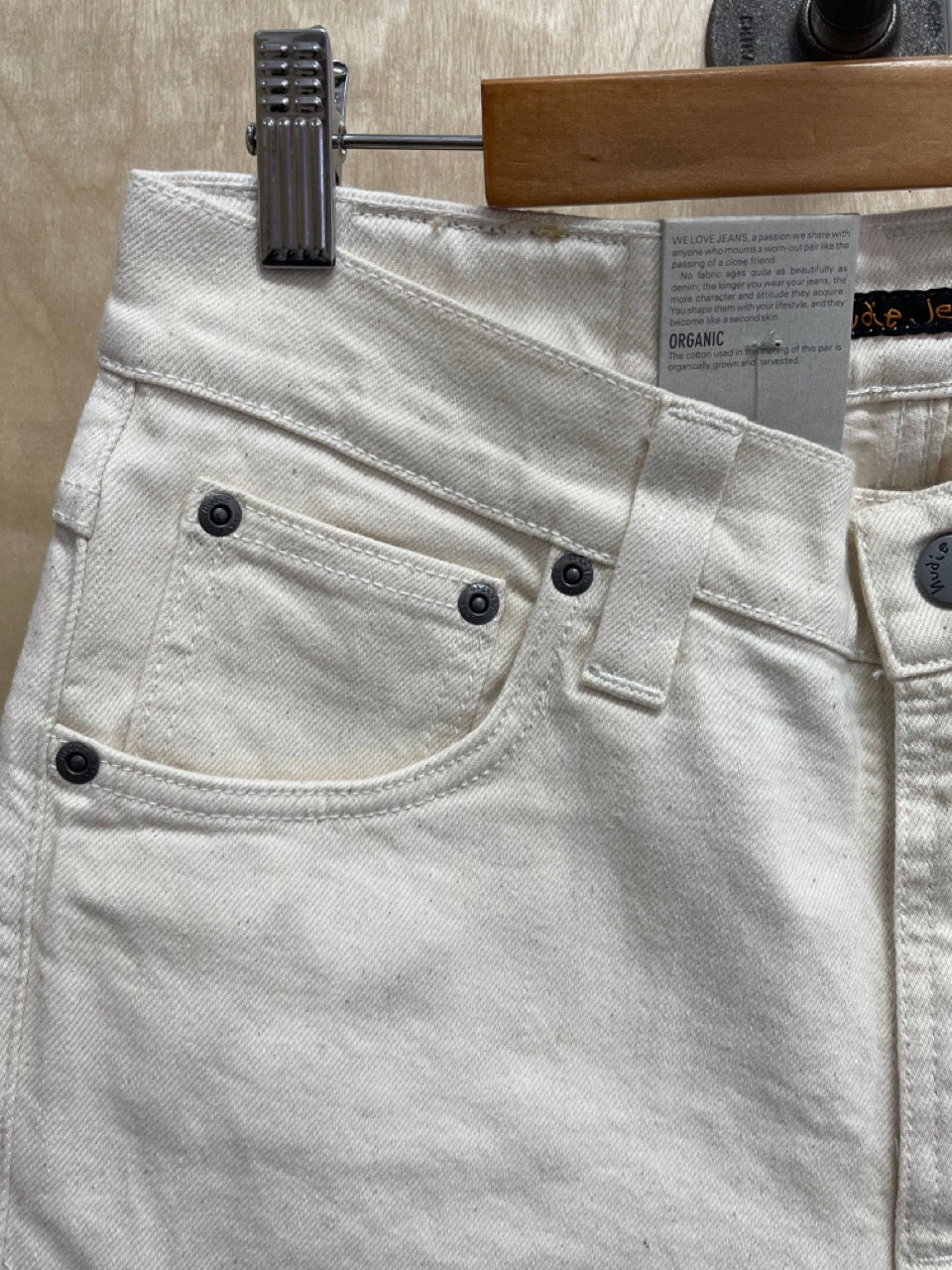 Nudie Jeans Lean Dean Ecru Twill