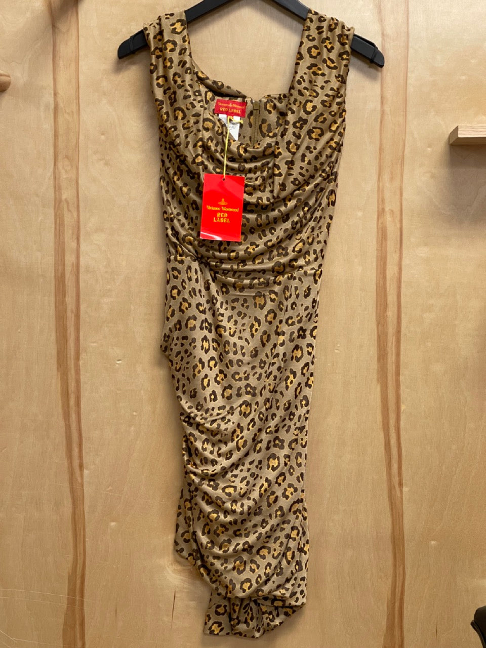 Vivienne Westwood Red Label Leopard Print Dress with Built In Corset S26CT0208