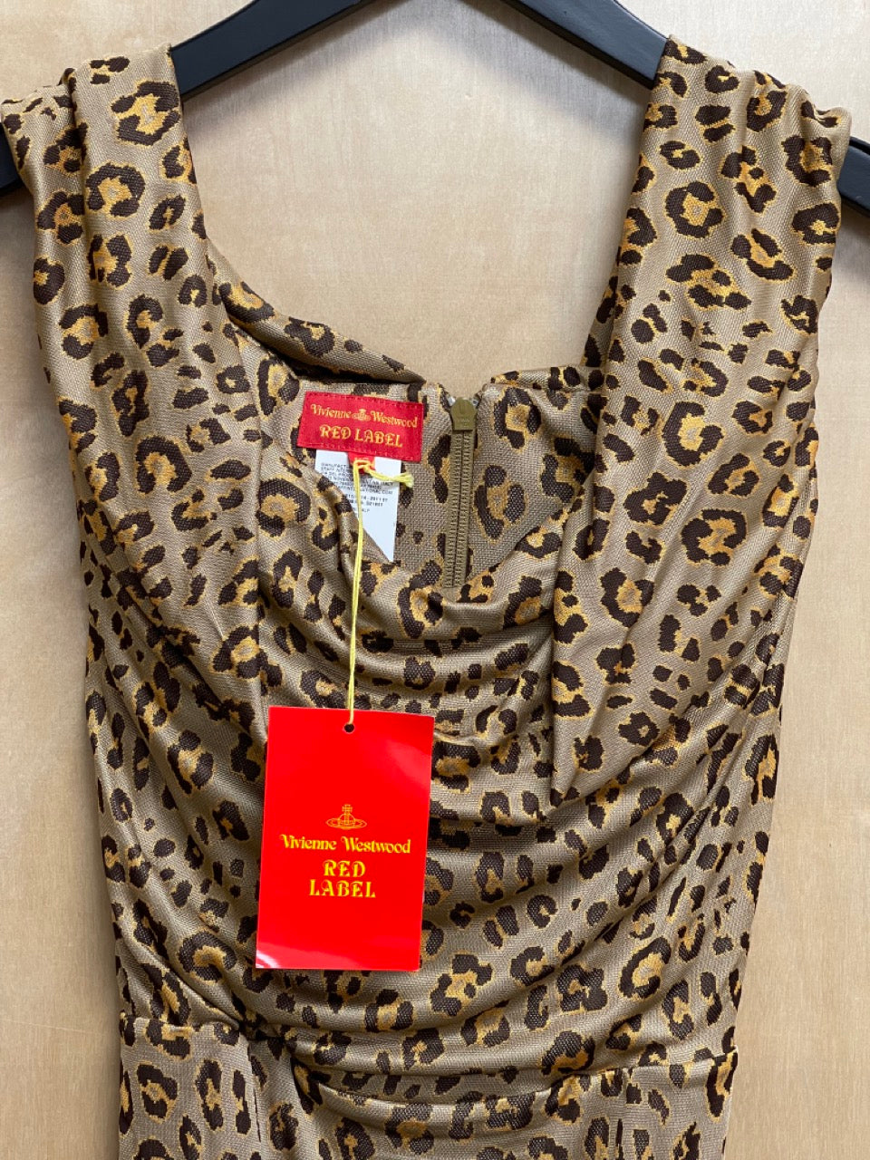 Vivienne Westwood Red Label Leopard Print Dress with Built In Corset S26CT0208
