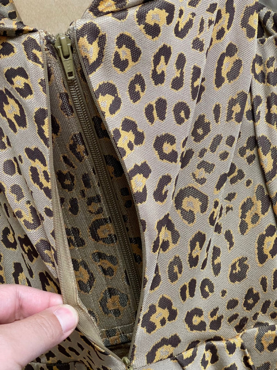 Vivienne Westwood Red Label Leopard Print Dress with Built In Corset S26CT0208