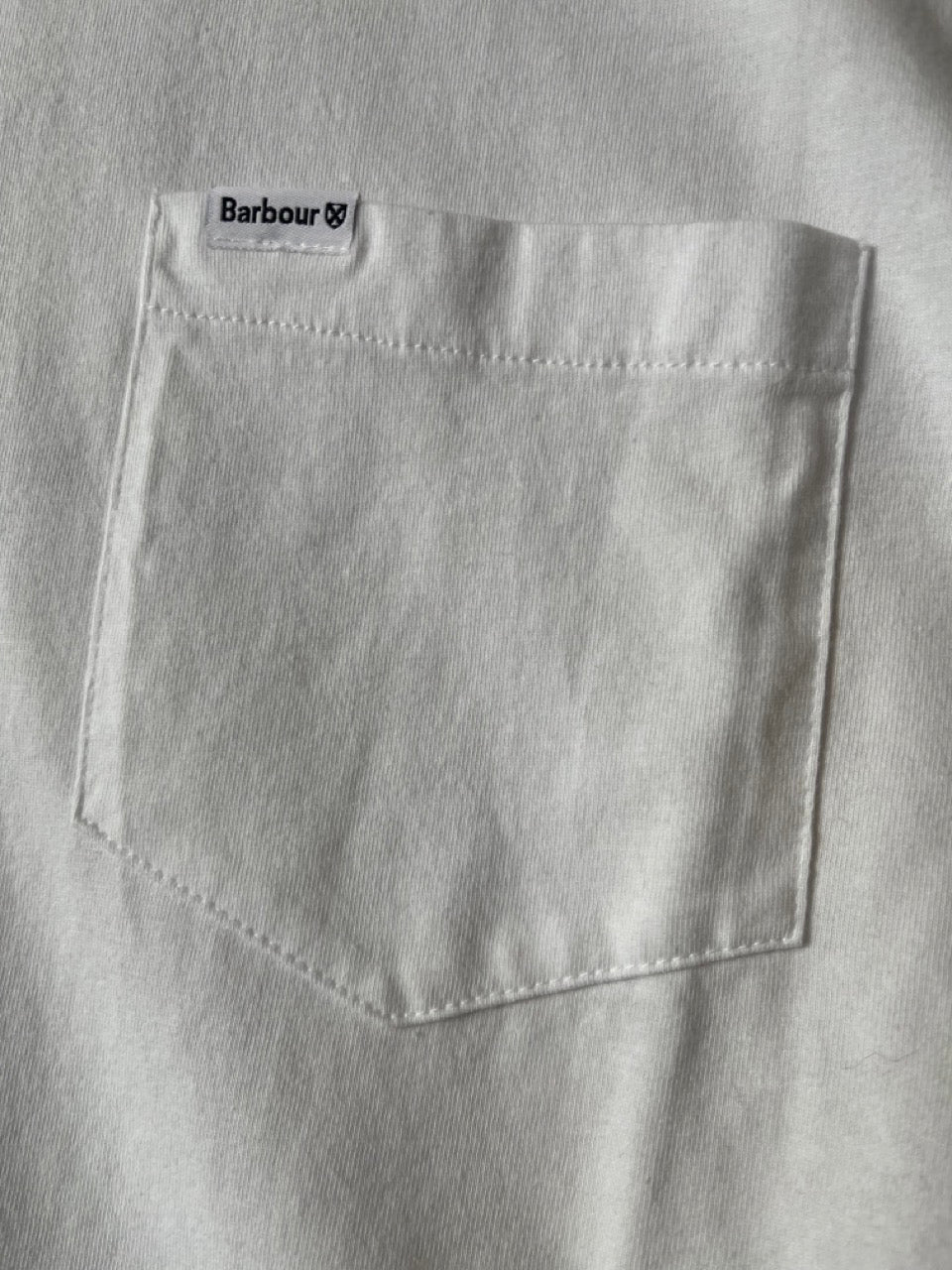 BARBOUR Logo Pocket T-shirt In White
