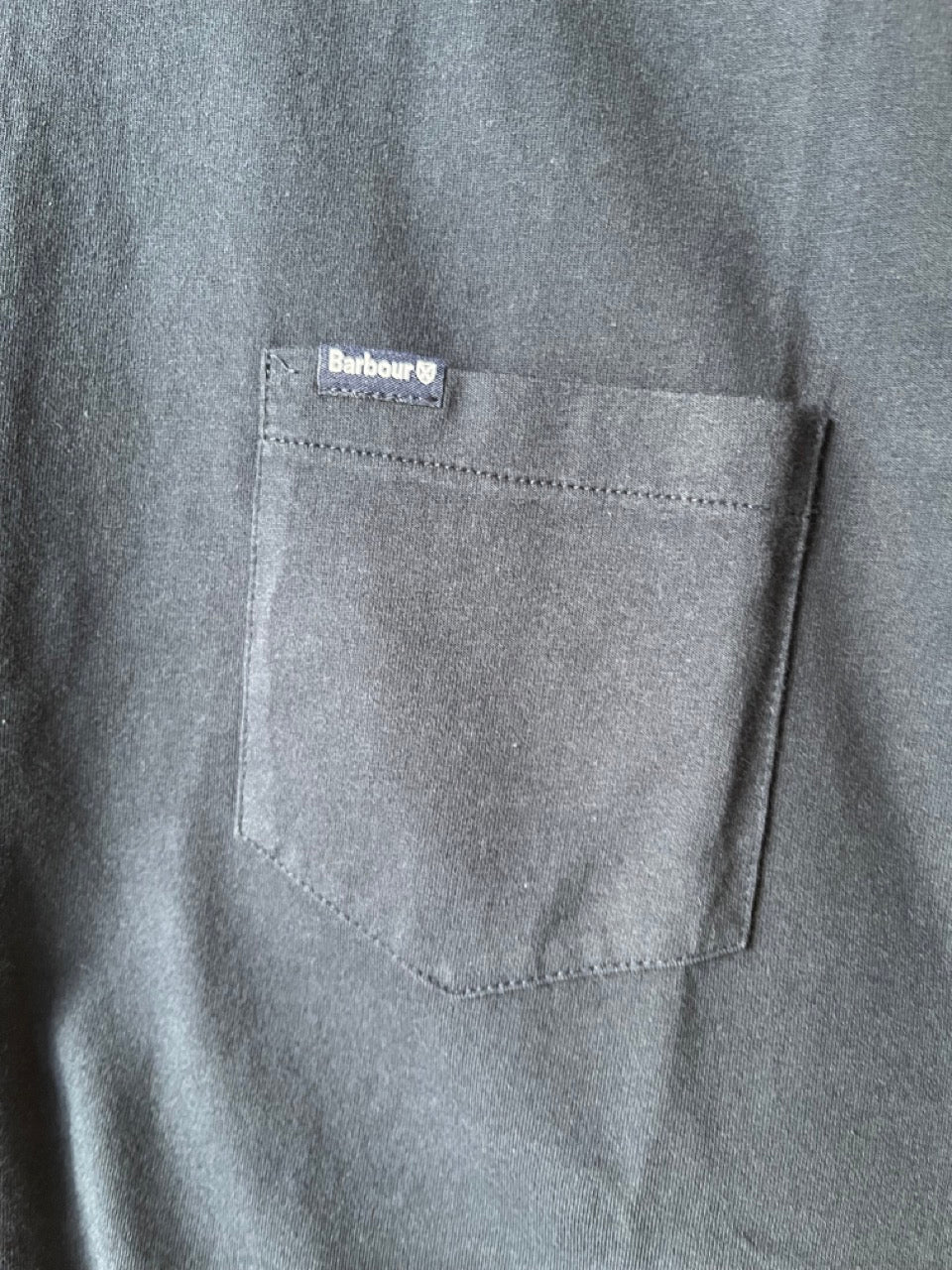 BARBOUR Logo Pocket T-shirt In Navy