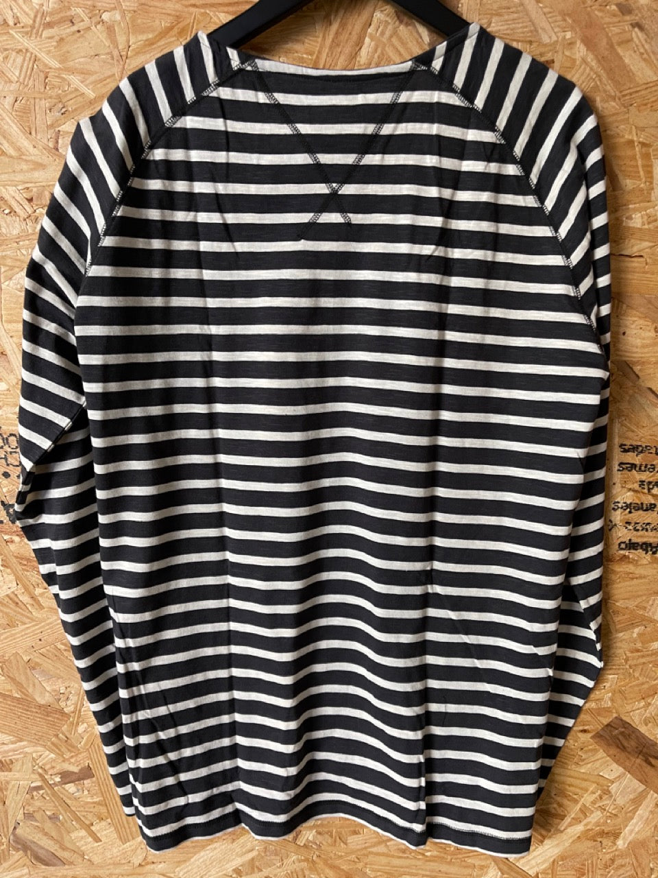 NUDIE JEANS MENS ORGANIC OTTO STRIPE LONG SLEEVE TEE SHIRT