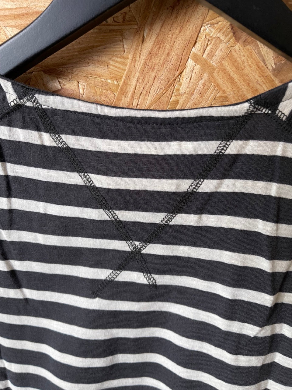 NUDIE JEANS MENS ORGANIC OTTO STRIPE LONG SLEEVE TEE SHIRT