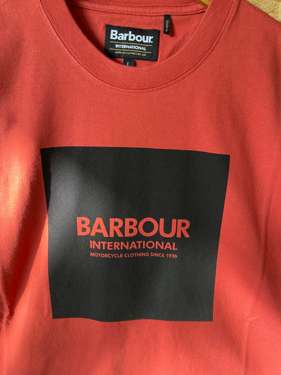 Barbour Slim fit International Block T-shirt RED