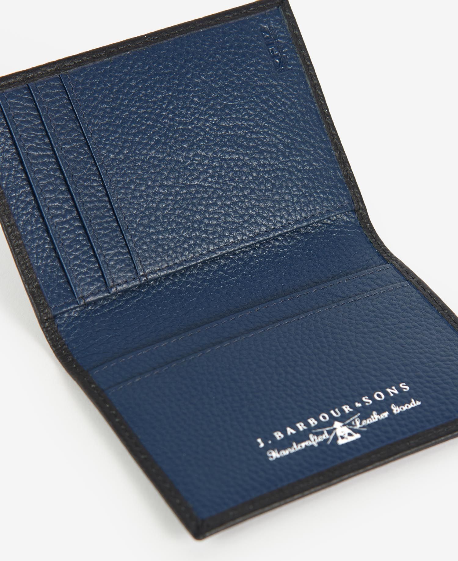 BARBOUR CONTRAST LEATHER BILLFOLD WALLET - 2 Colors