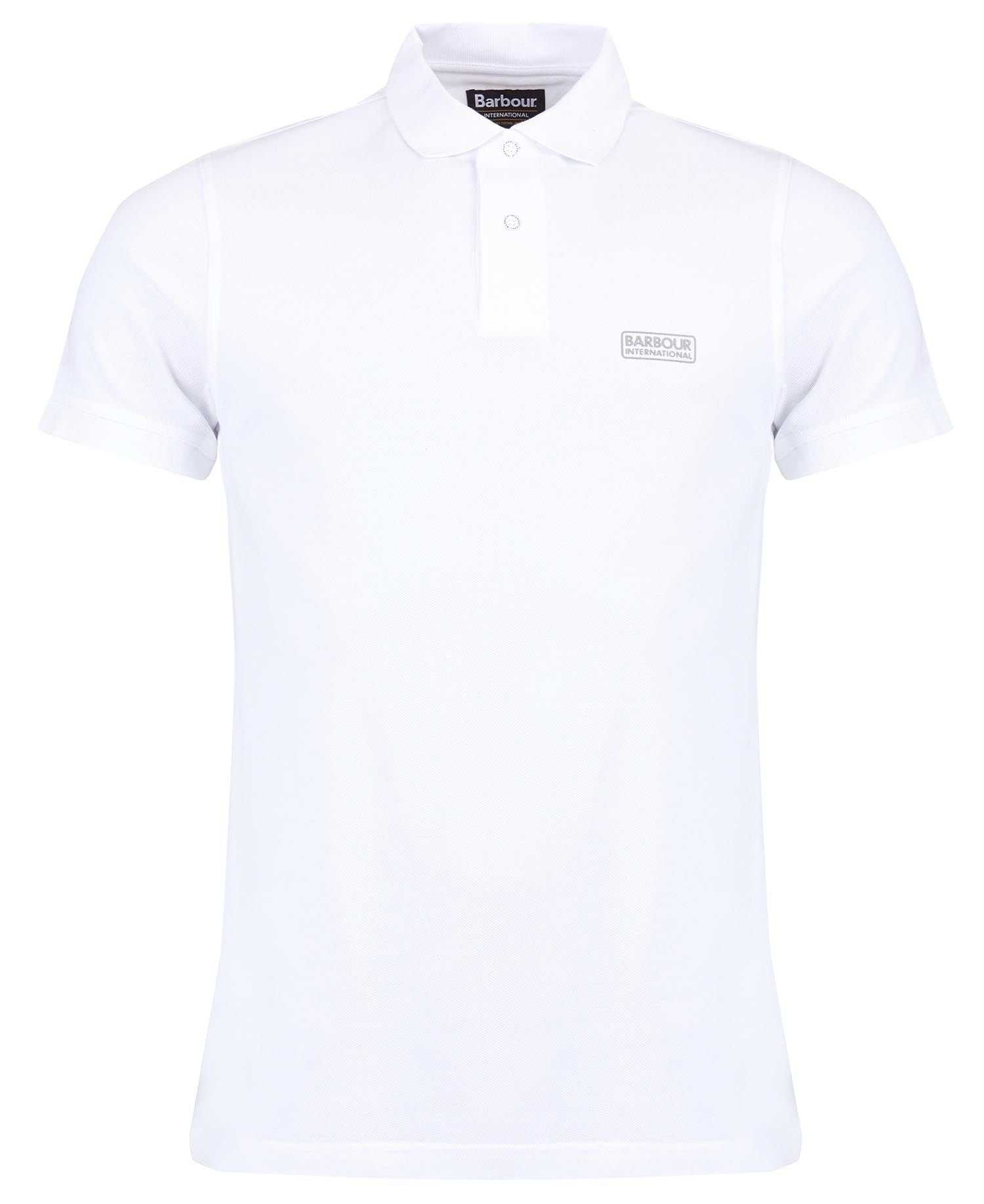 BARBOUR INTERNATIONAL International Polo Shirt Logo – WHITE