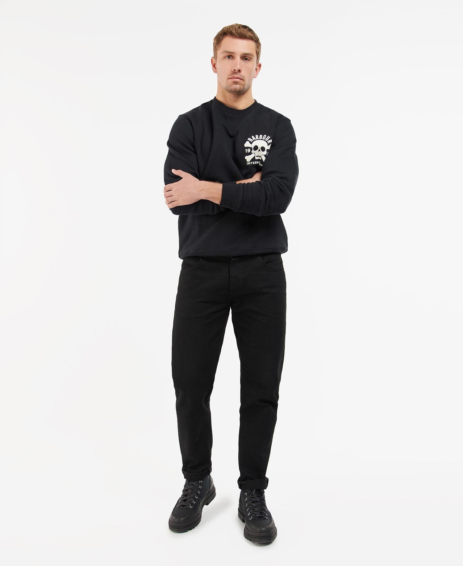 Barbour International THRUXTON CREW SWEAT BLACK