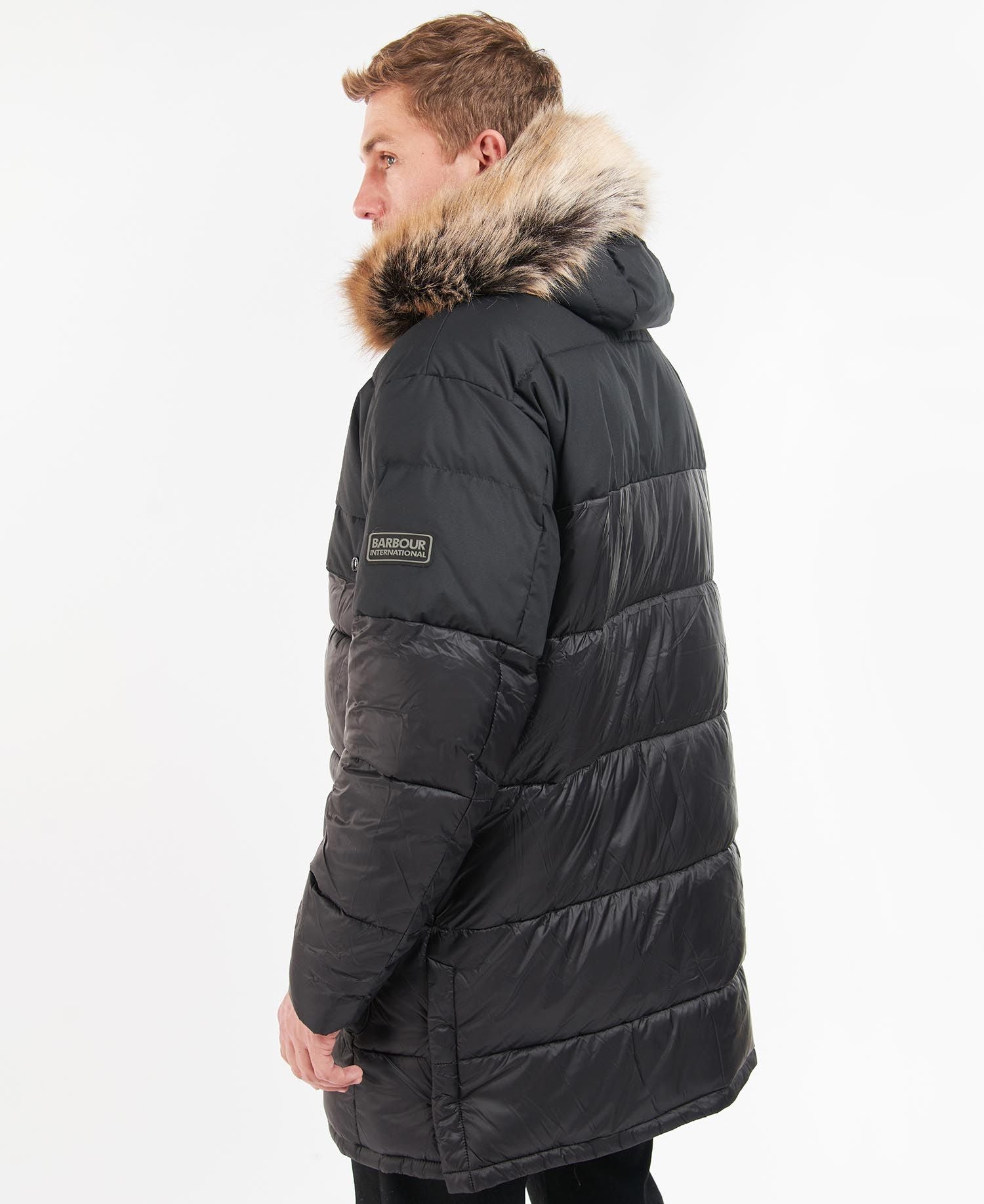 Barbour International Contrast Redford Parka Quilted Jacket