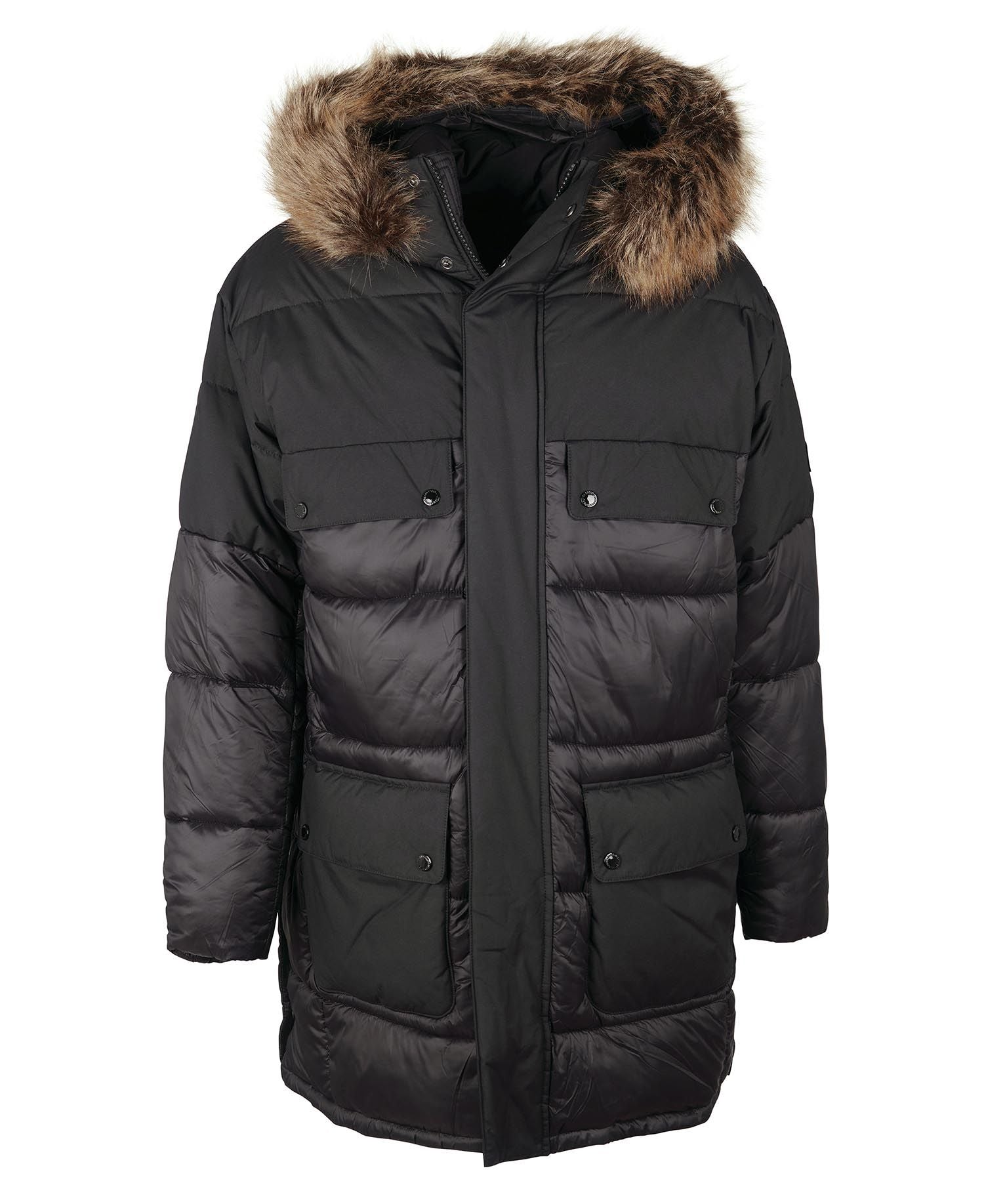Barbour International Contrast Redford Parka Quilted Jacket