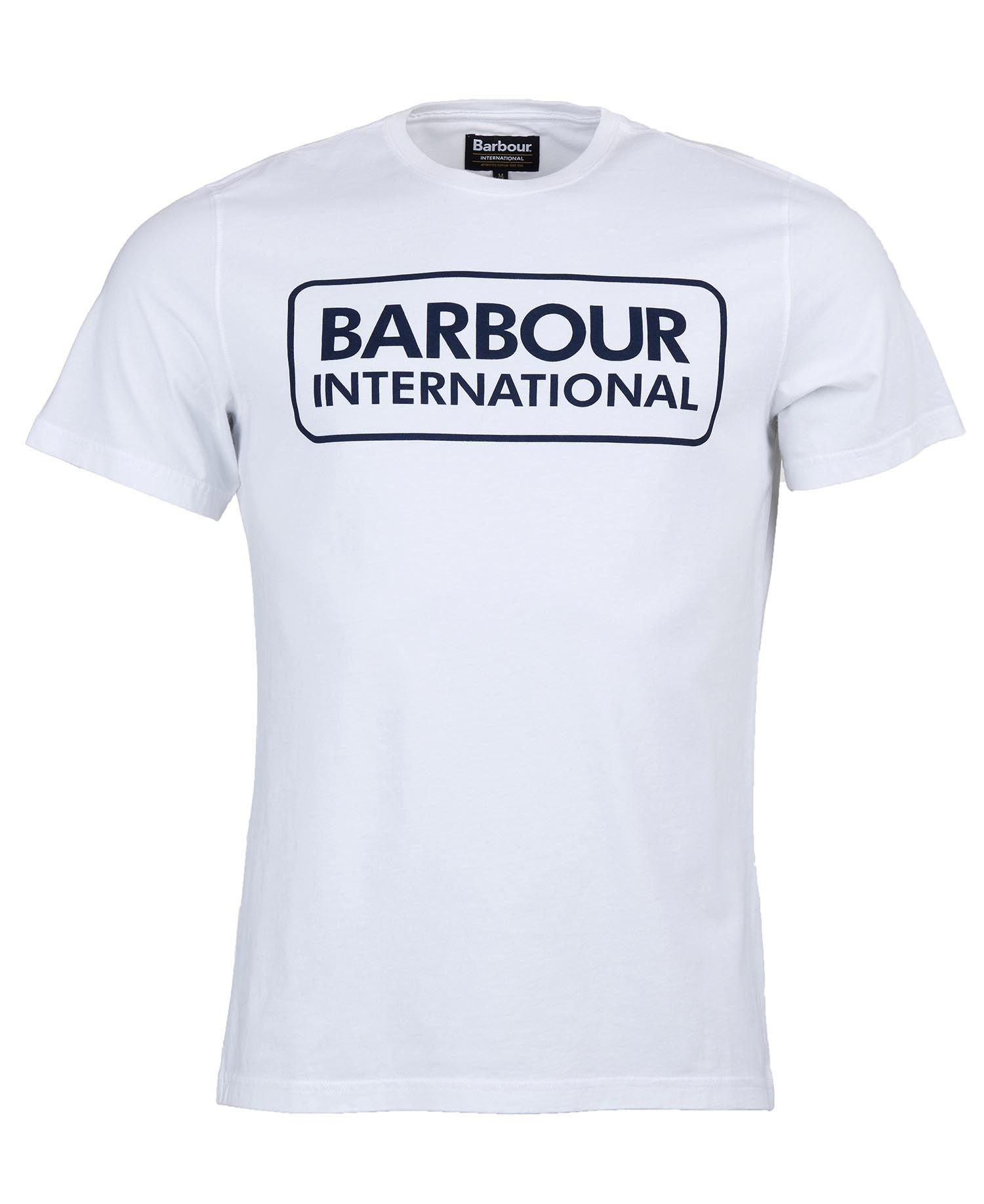 Barbour International Essential Large Logo T-Shirt In White