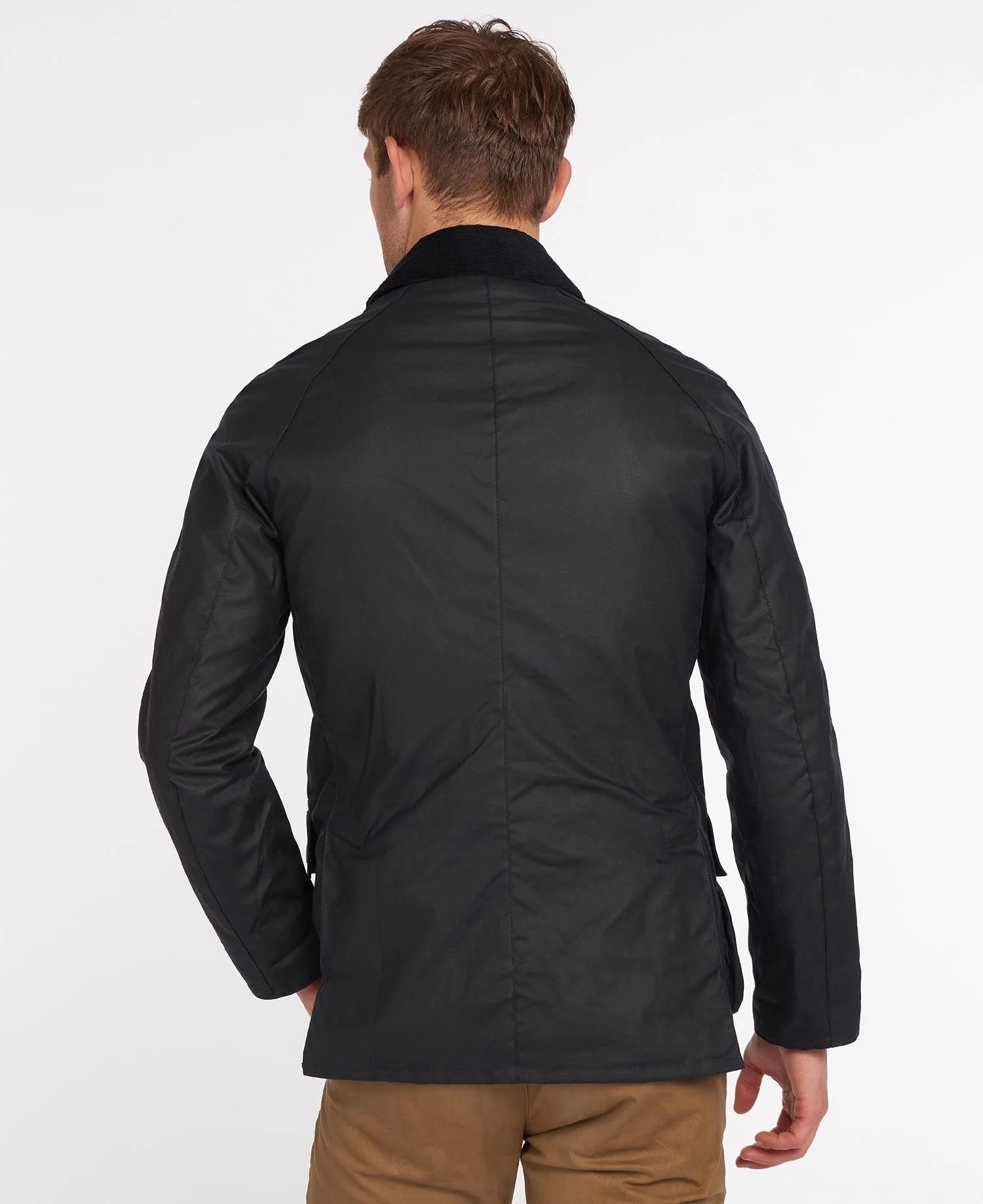 Barbour Ashby Wax Jacket - Navy