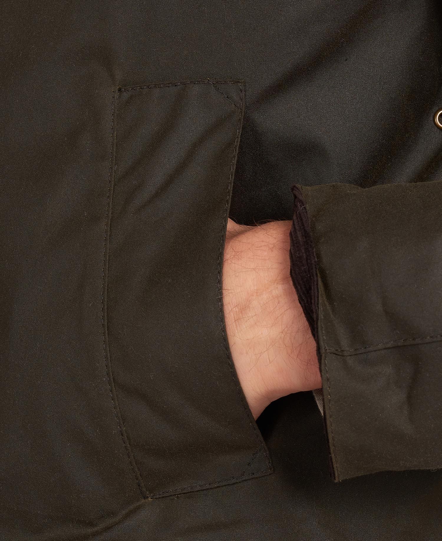 Barbour Ashby Wax Jacket - Olive