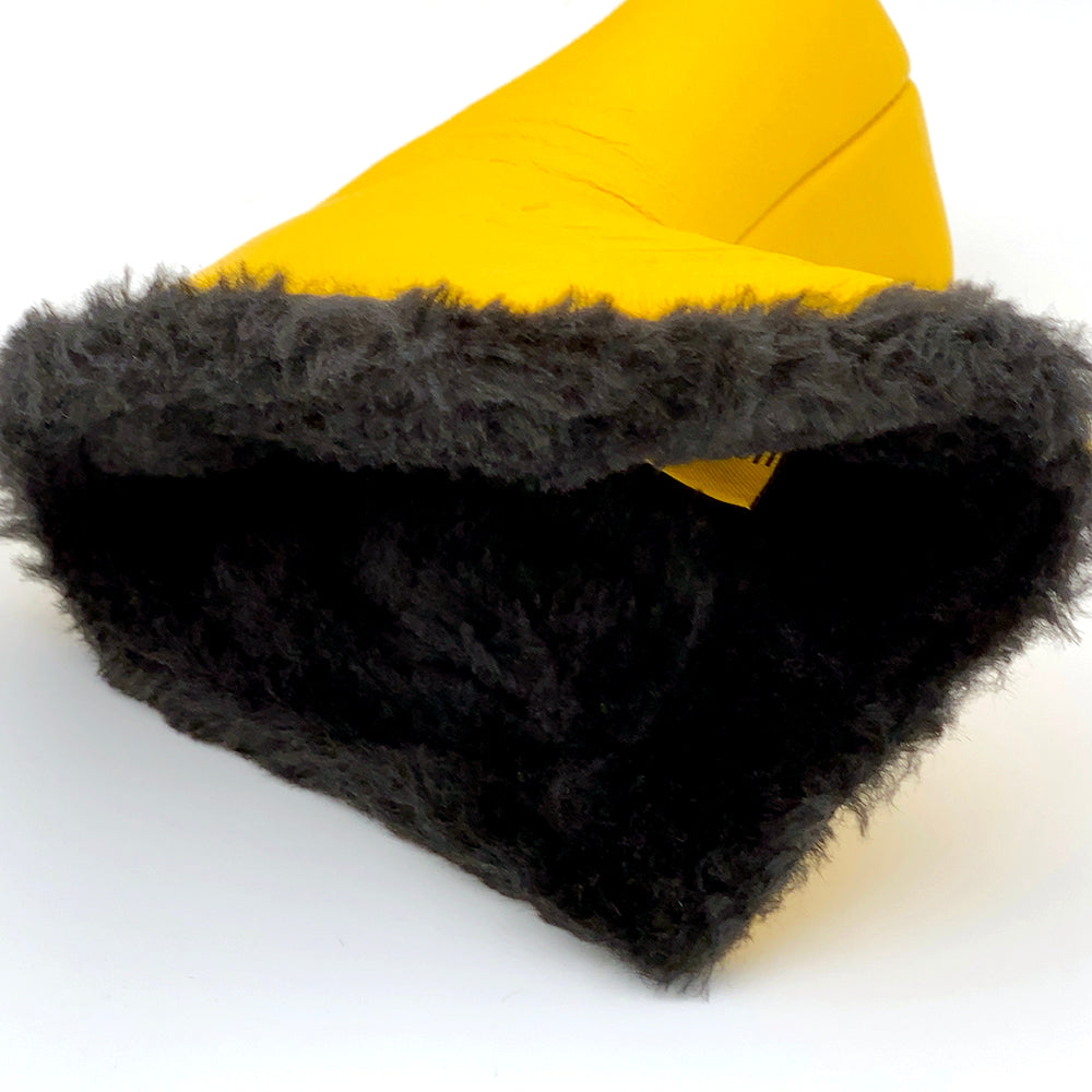 Baron Golf Leather Blade Putter Cover - Yellow