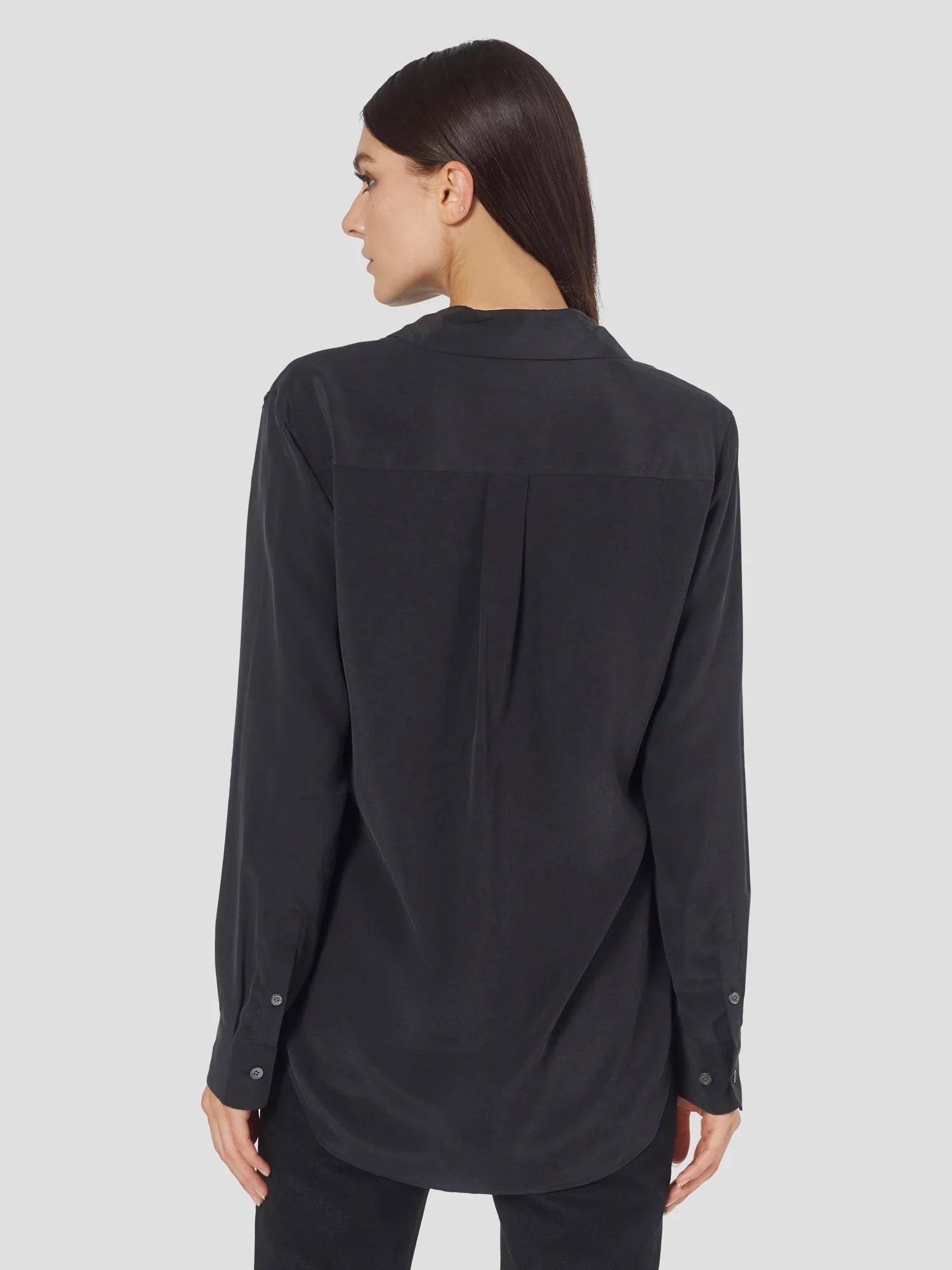 Equipment Signature Silk Shirt - TRUE BLACK