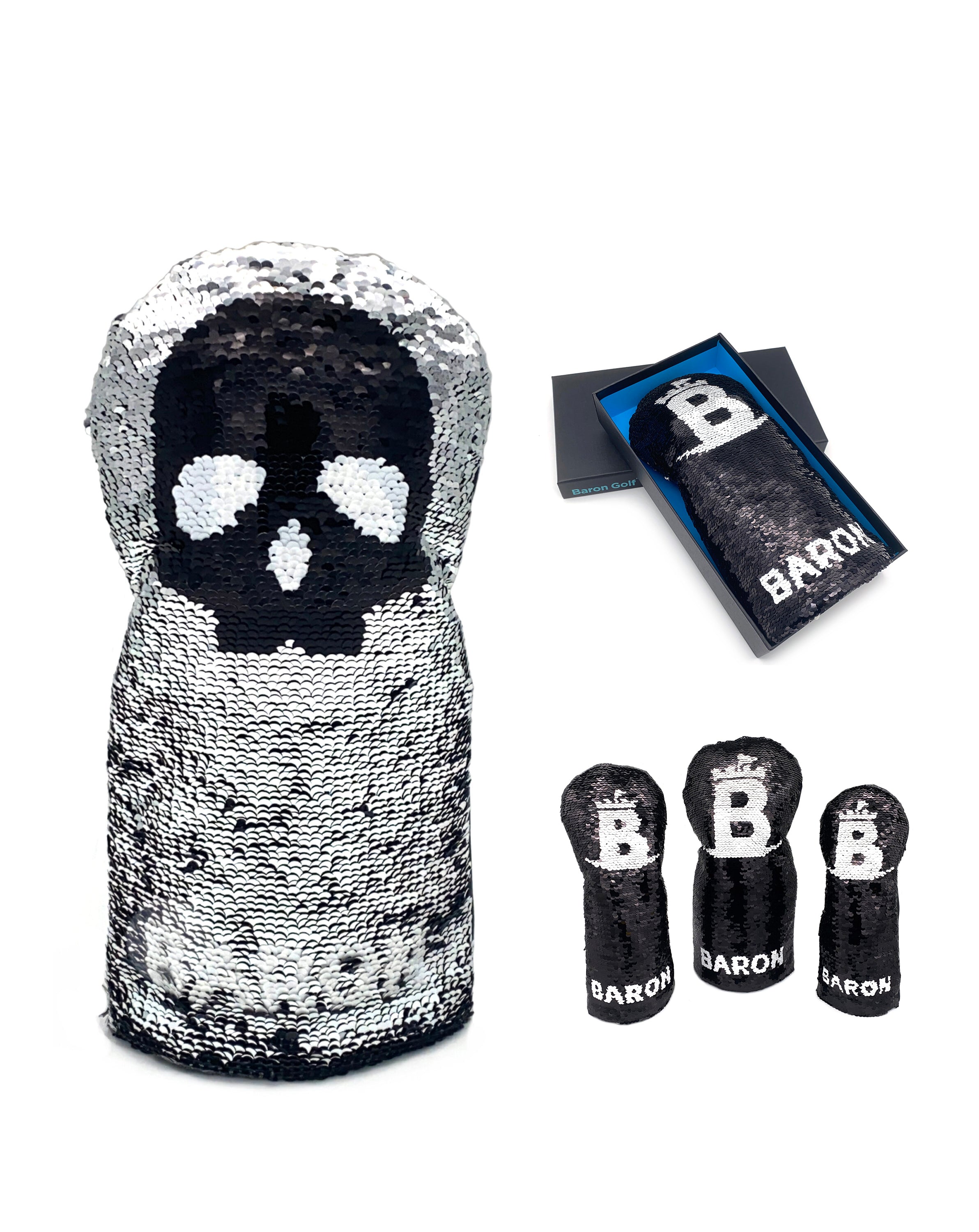 Baron Golf Skull Spangle Driver, Wood, Utility Cover