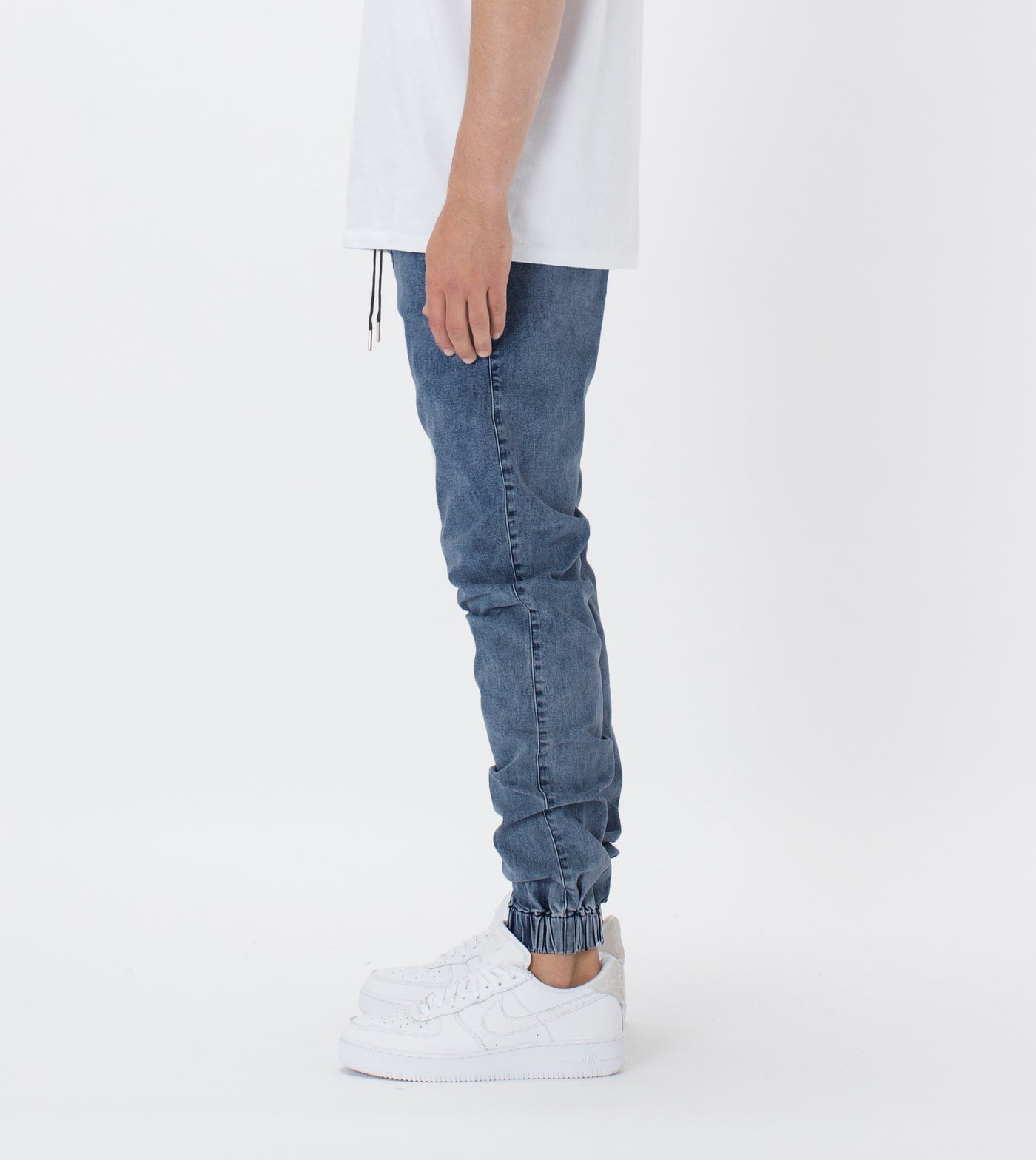Zanerobe Sureshot Denim Jogger Stripped Indigo 714-FT