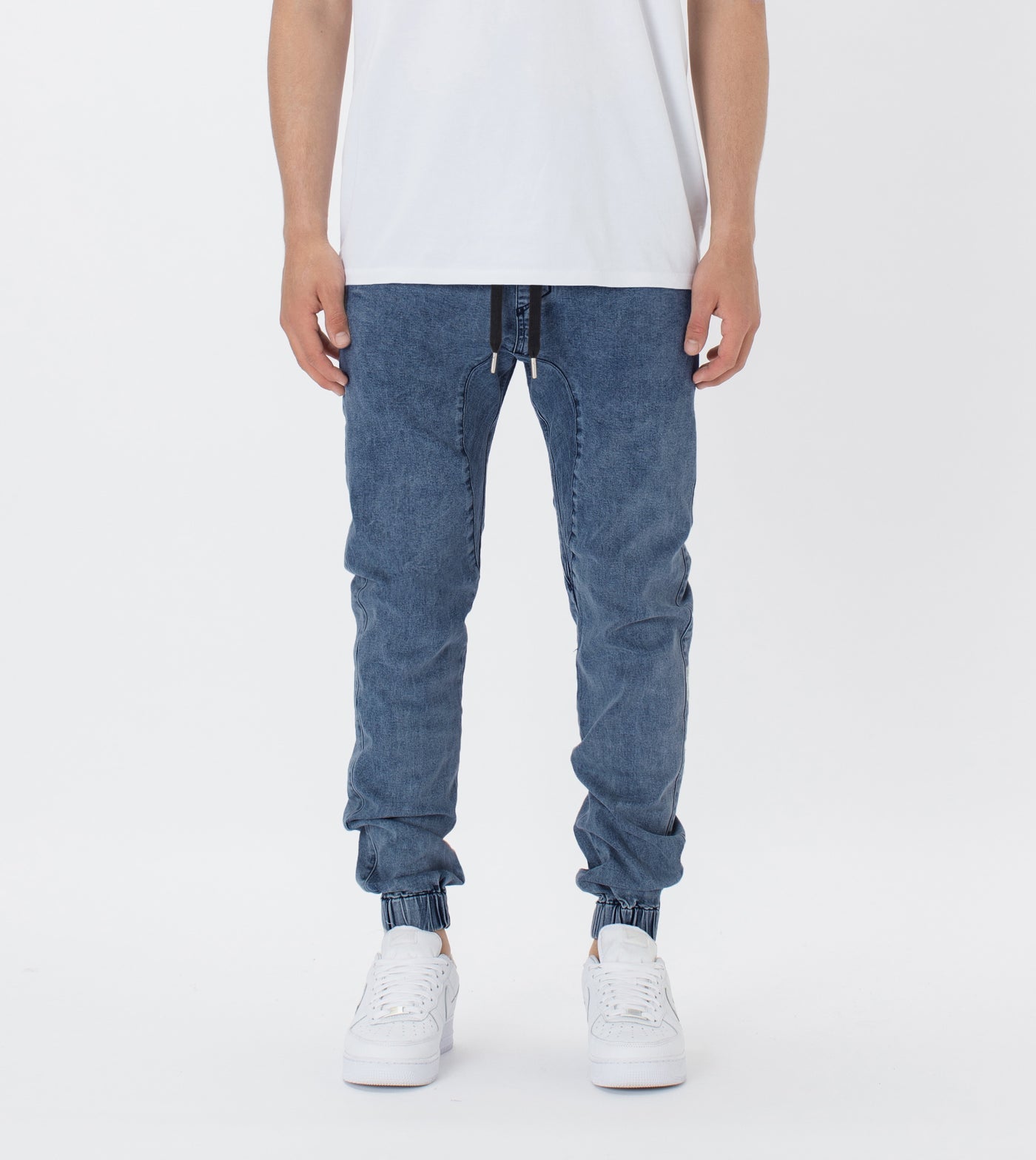 Zanerobe Sureshot Denim Jogger Stripped Indigo 714-FT