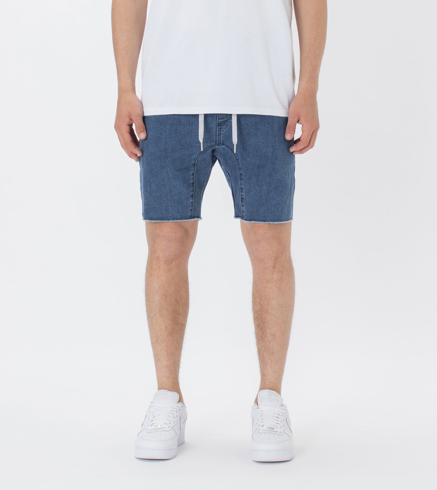 Zanerobe Sureshot Denim Short Stripped Indigo 604-NON