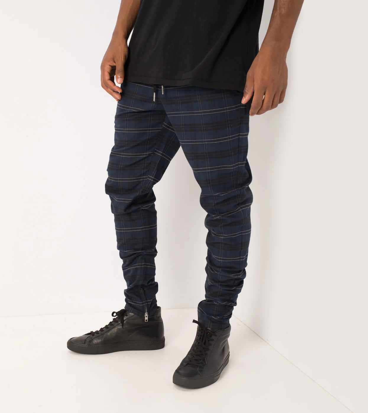 Zanerobe Unblockshot Chino Navy Check 703-MET