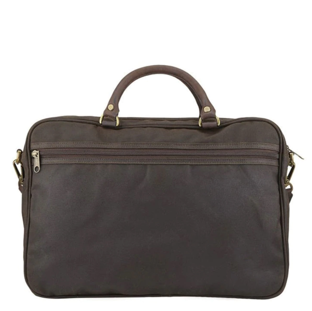 BARBOUR WAX LEATHER BRIEFCASE