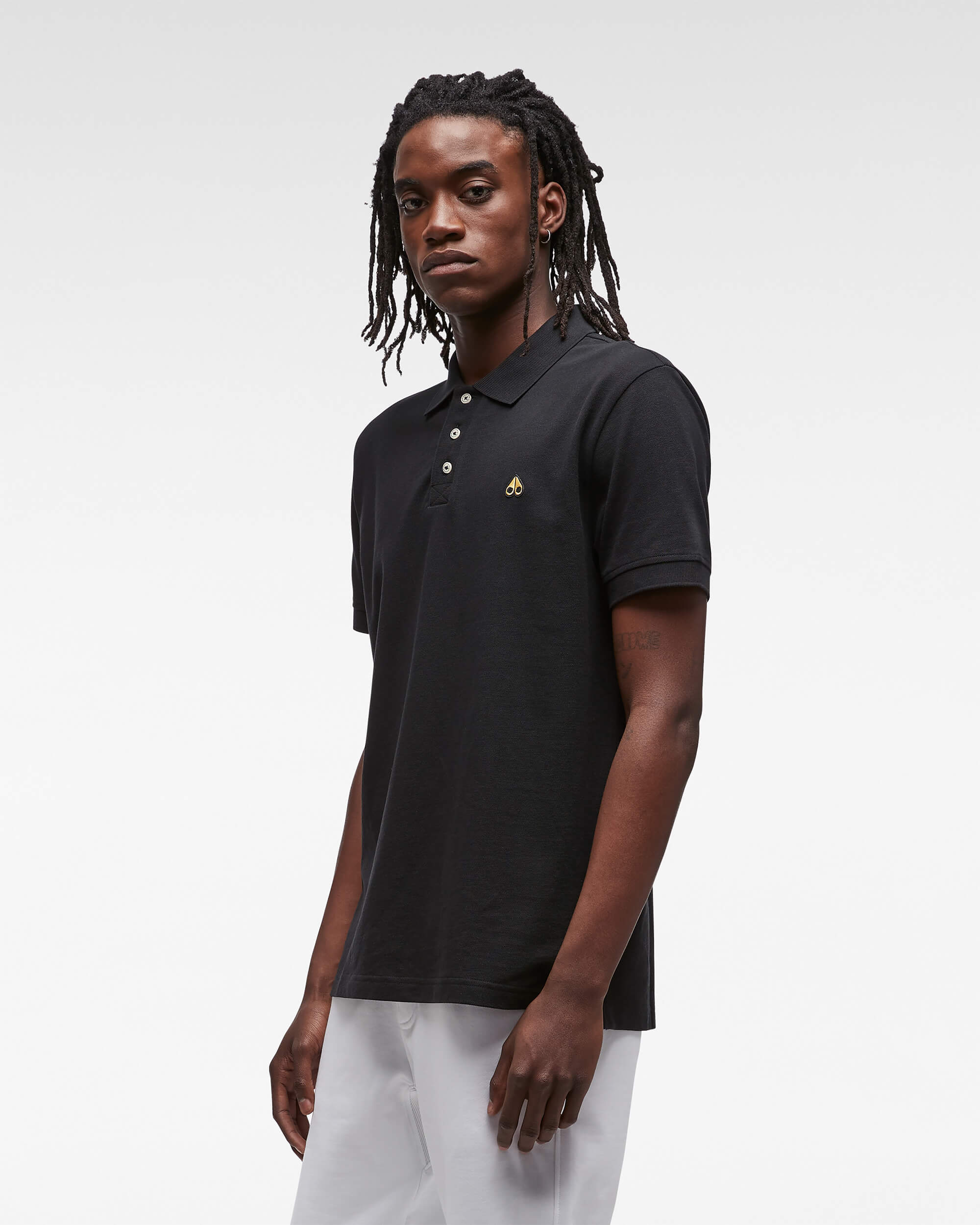 Moose Knuckles Gold Polo Shirt - 2 Colors