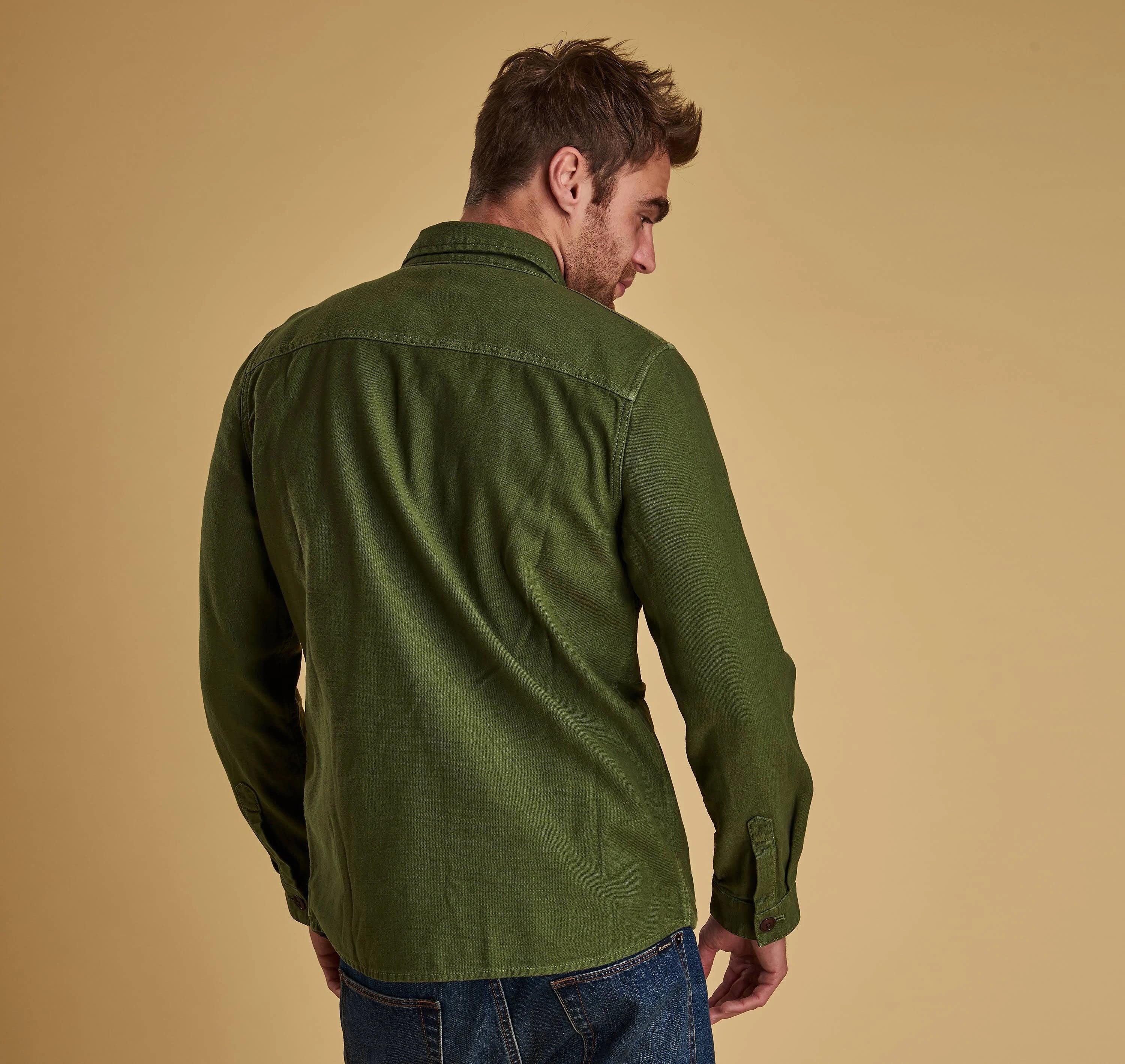 Barbour Seaton Overshirt - Burnt Olive