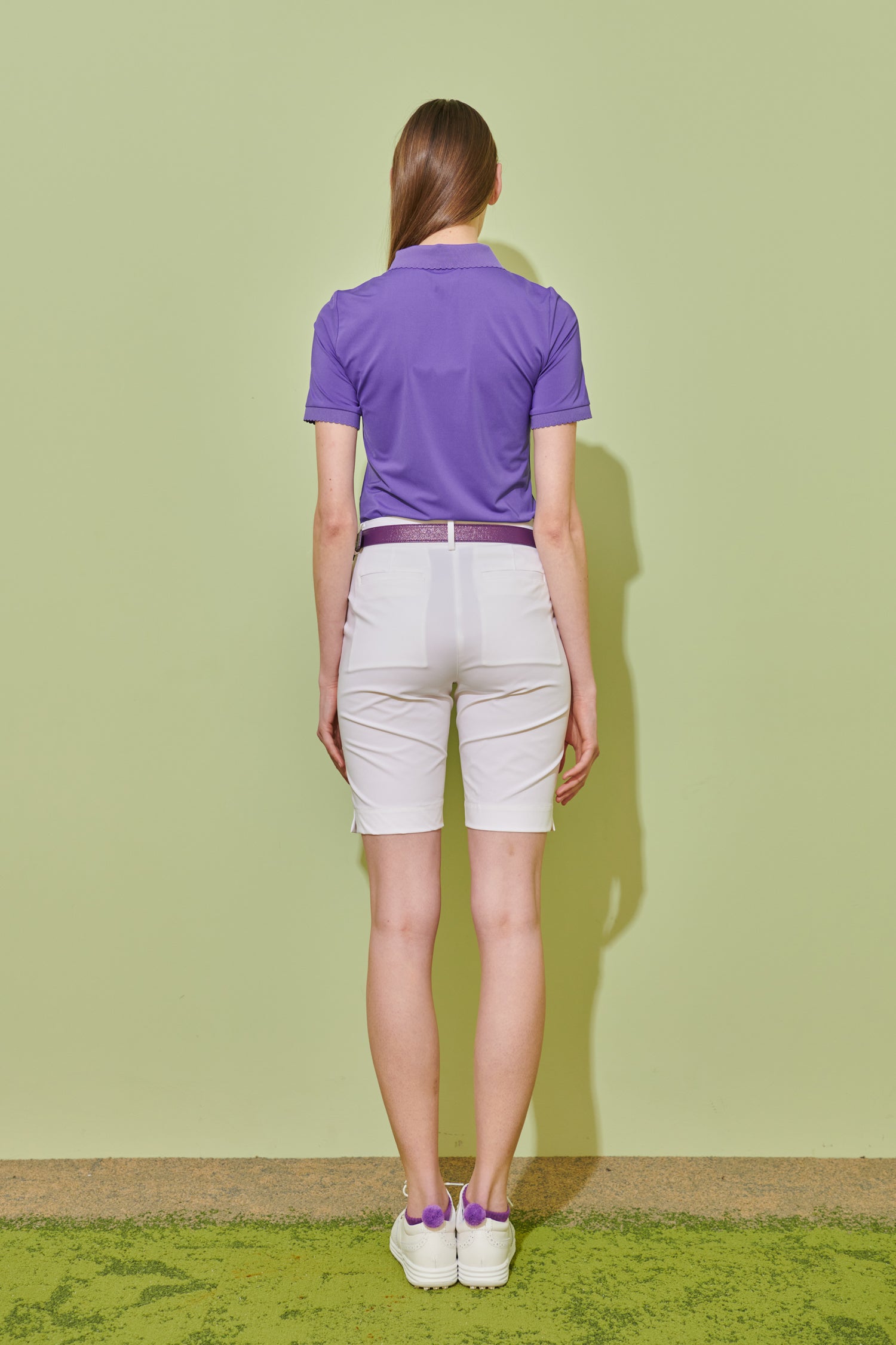 NEU Golf Wave Collar T-Shirt Purple