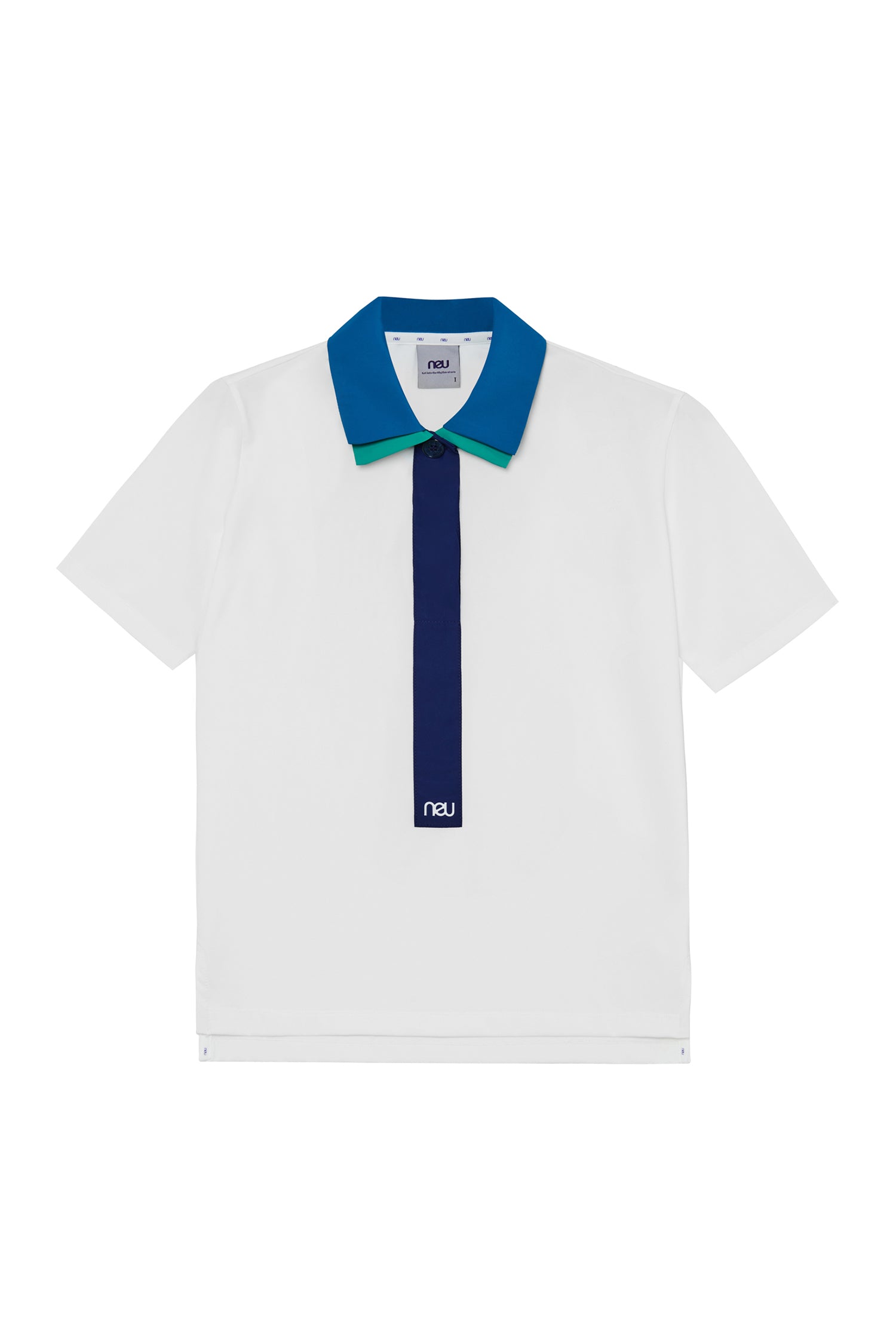 NEU Golf Double Collar T Shirt Green