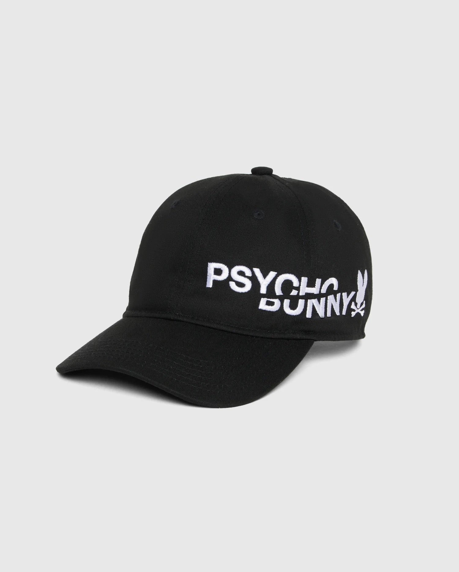 Psycho Bunny Mens Yorkville Nylon Sport Cap - Black