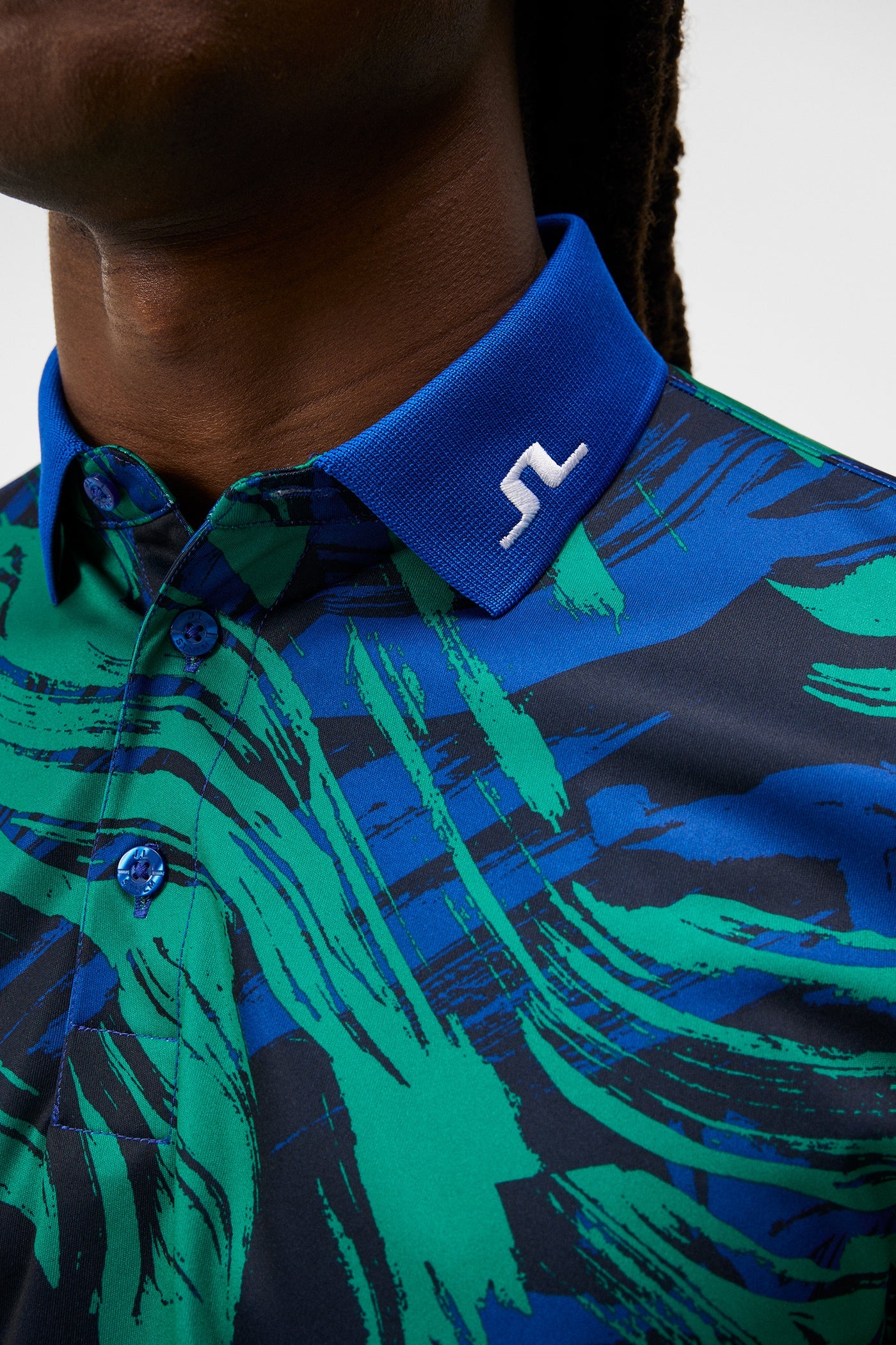 J Lindeberg Men's KV PRINT POLO