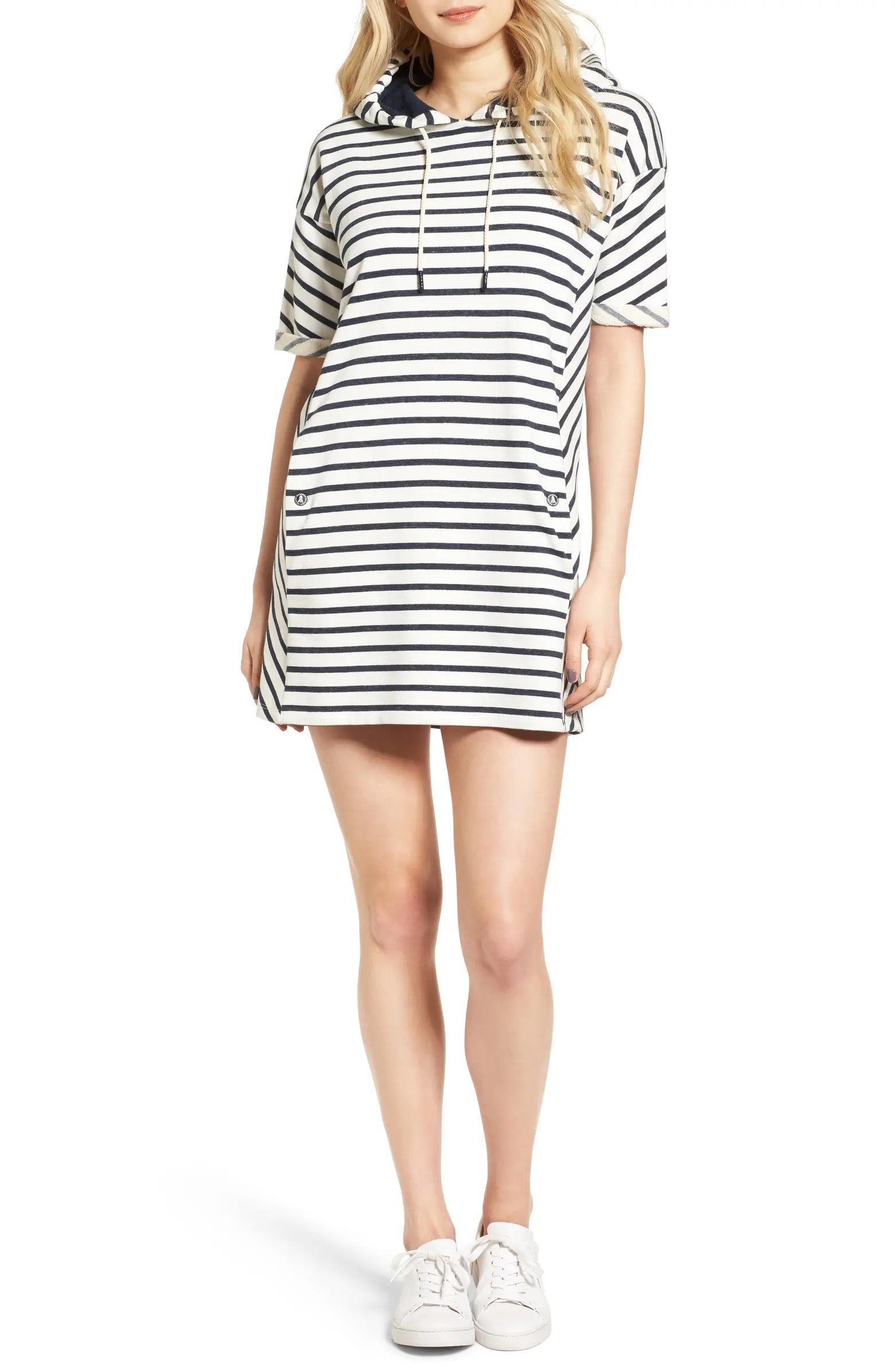 Barbour Women's Dive Stripe Terry Hooded Dress