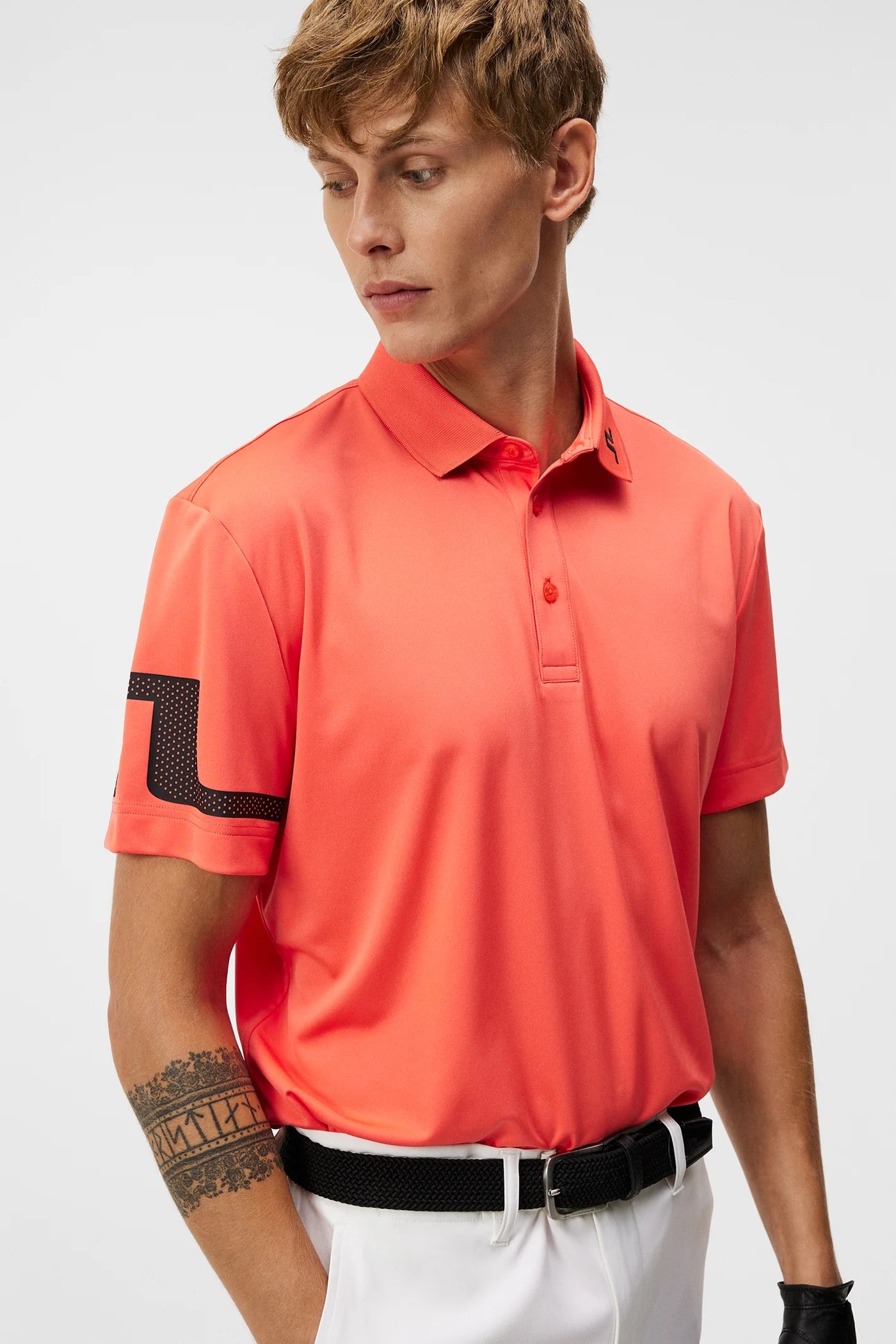 J Lindeberg Men's Heath Regular Fit Polo