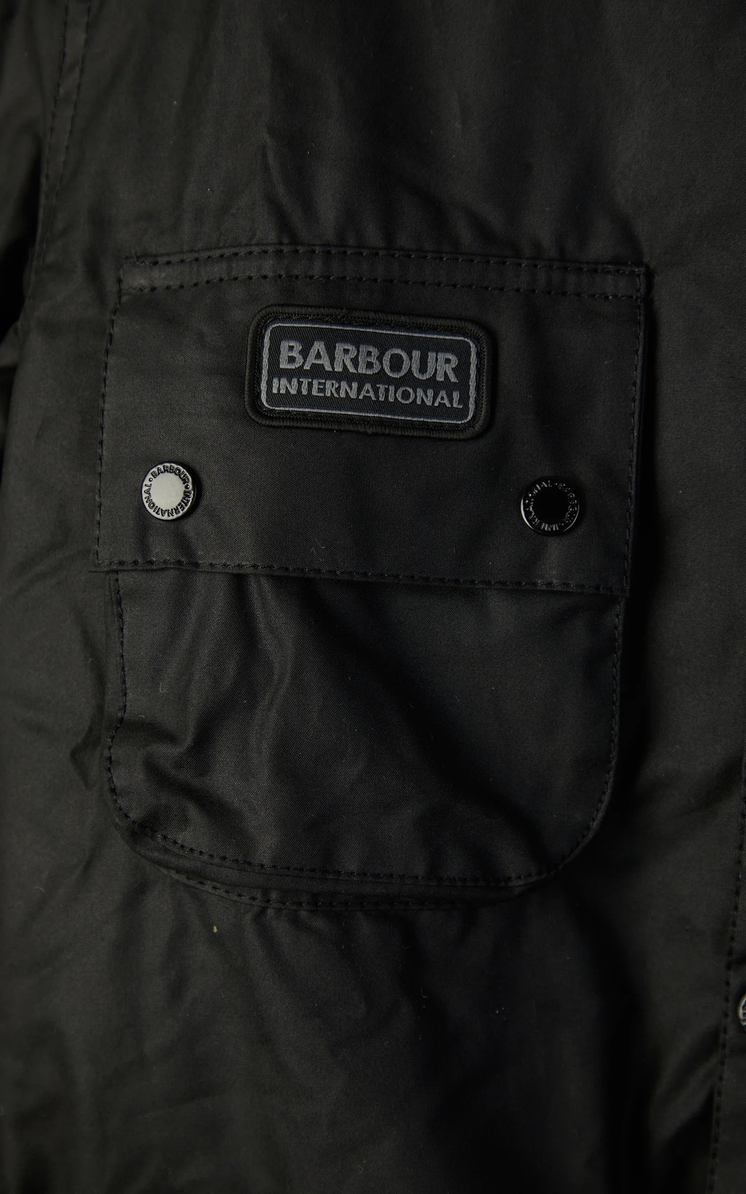 Barbour International Men's New SL Wax Jacket - Black