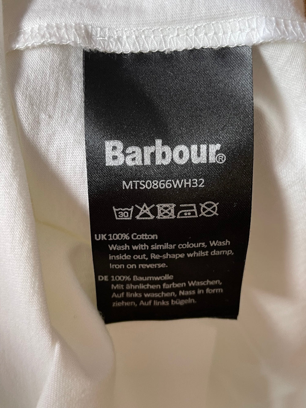 Barbour Men's International Multi Steve McQueen Tee - White