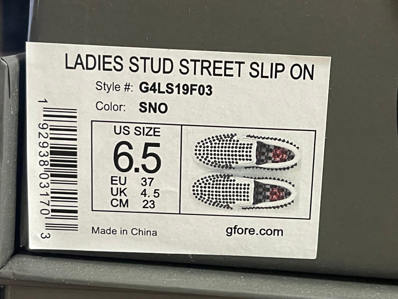 GFORE WOMEN'S STUD STREET SLIP ON GOLF SHOE