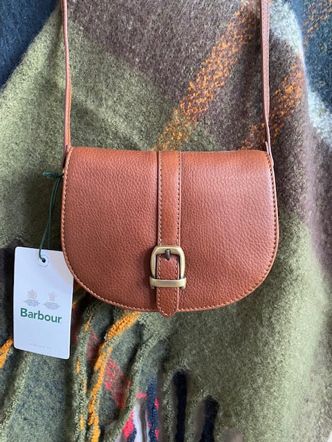 BARBOUR WOMEN'S LAIRE LEATHER SADDLE BAG