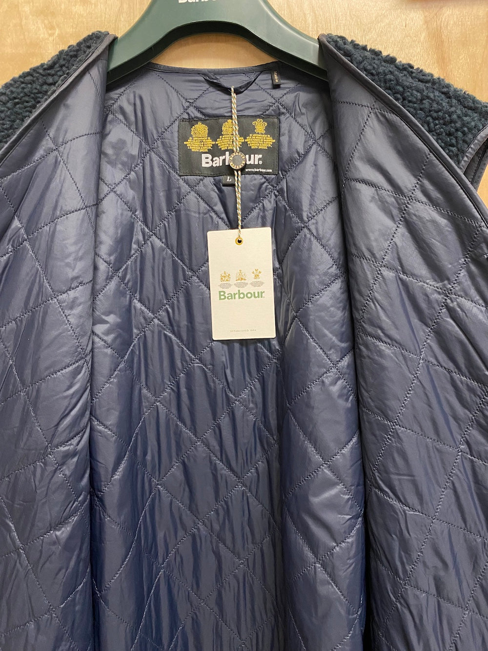 Barbour on sale coat liner