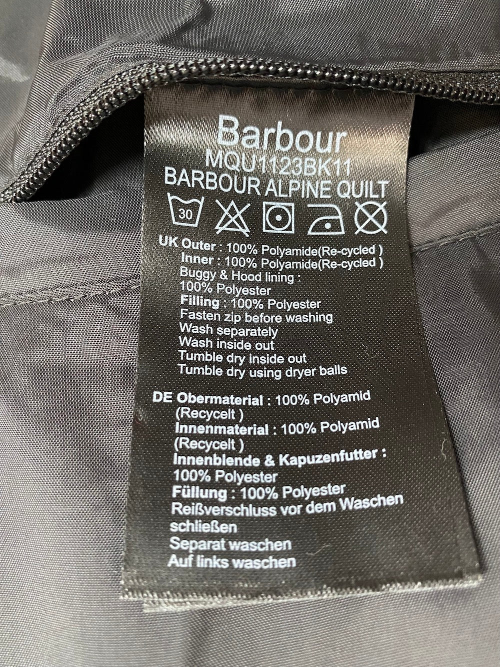 Barbour Men's Alpine Quilt Jacket - Black