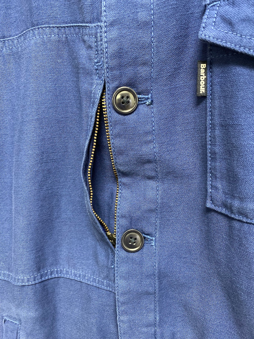 Barbour seaton shop overshirt blue