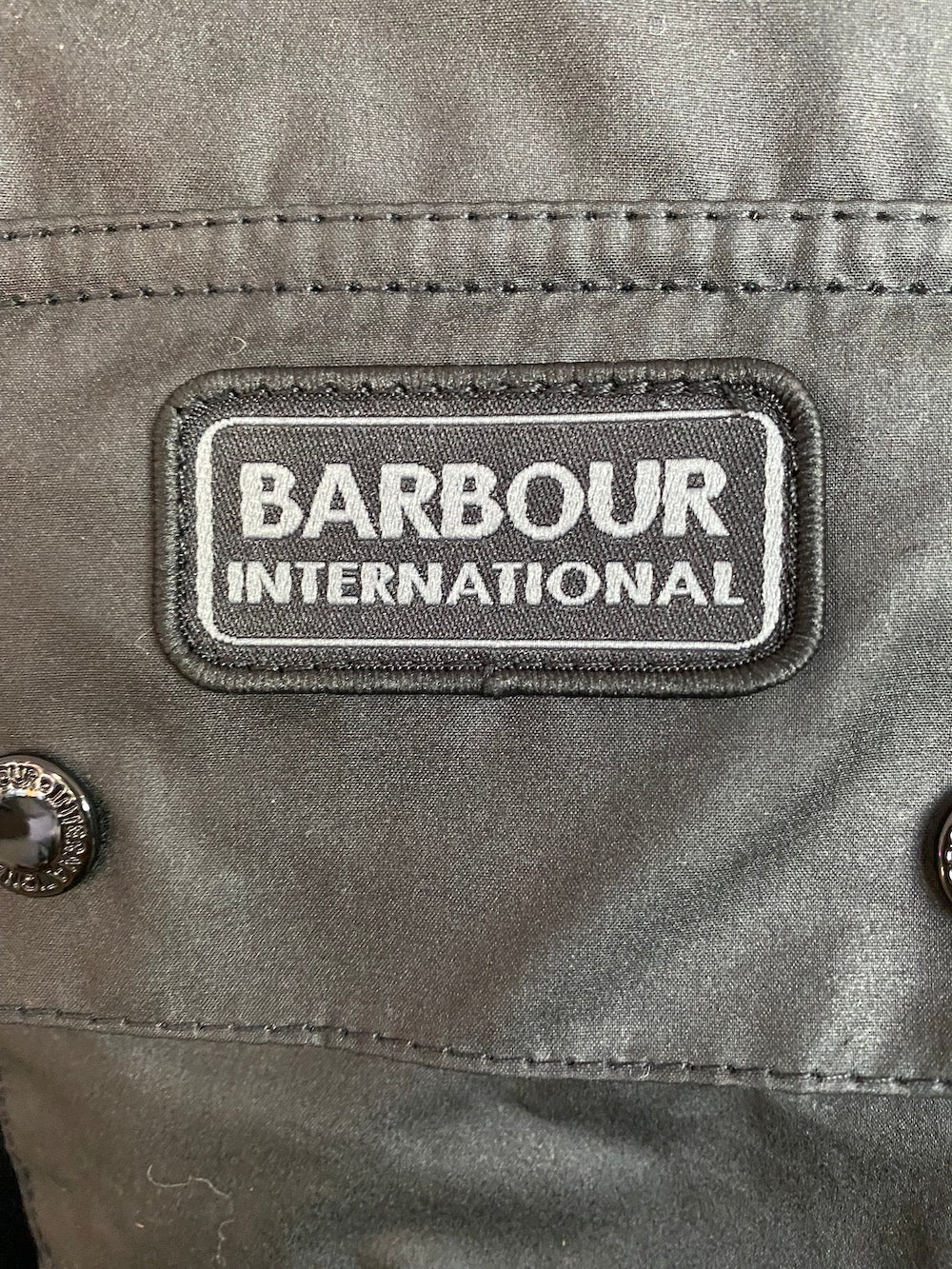 Barbour International Light Weight Slim Wax Jacket - Black