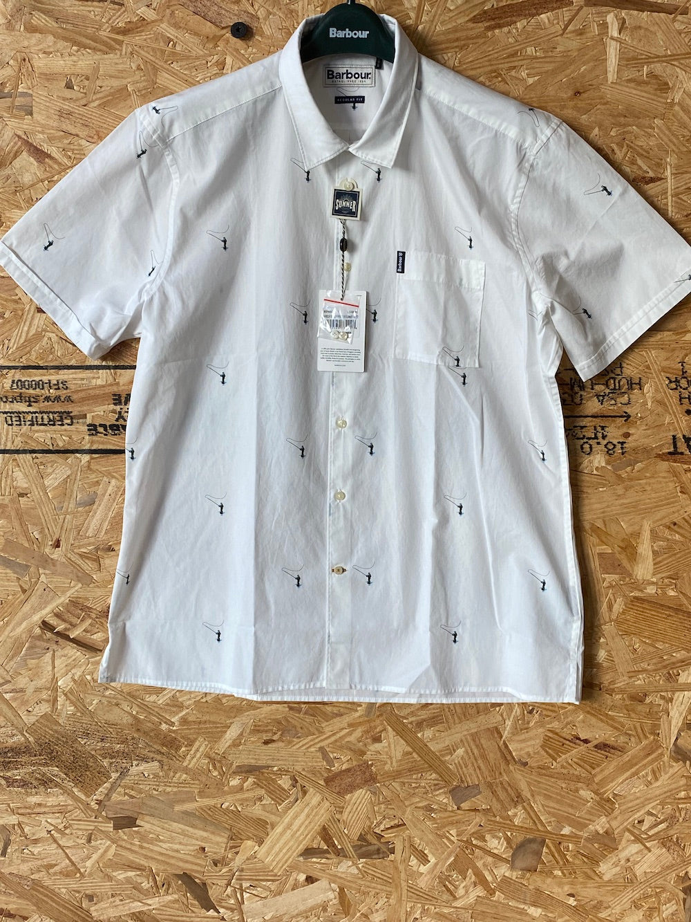 Barbour Men's Summer Print Shirt - White