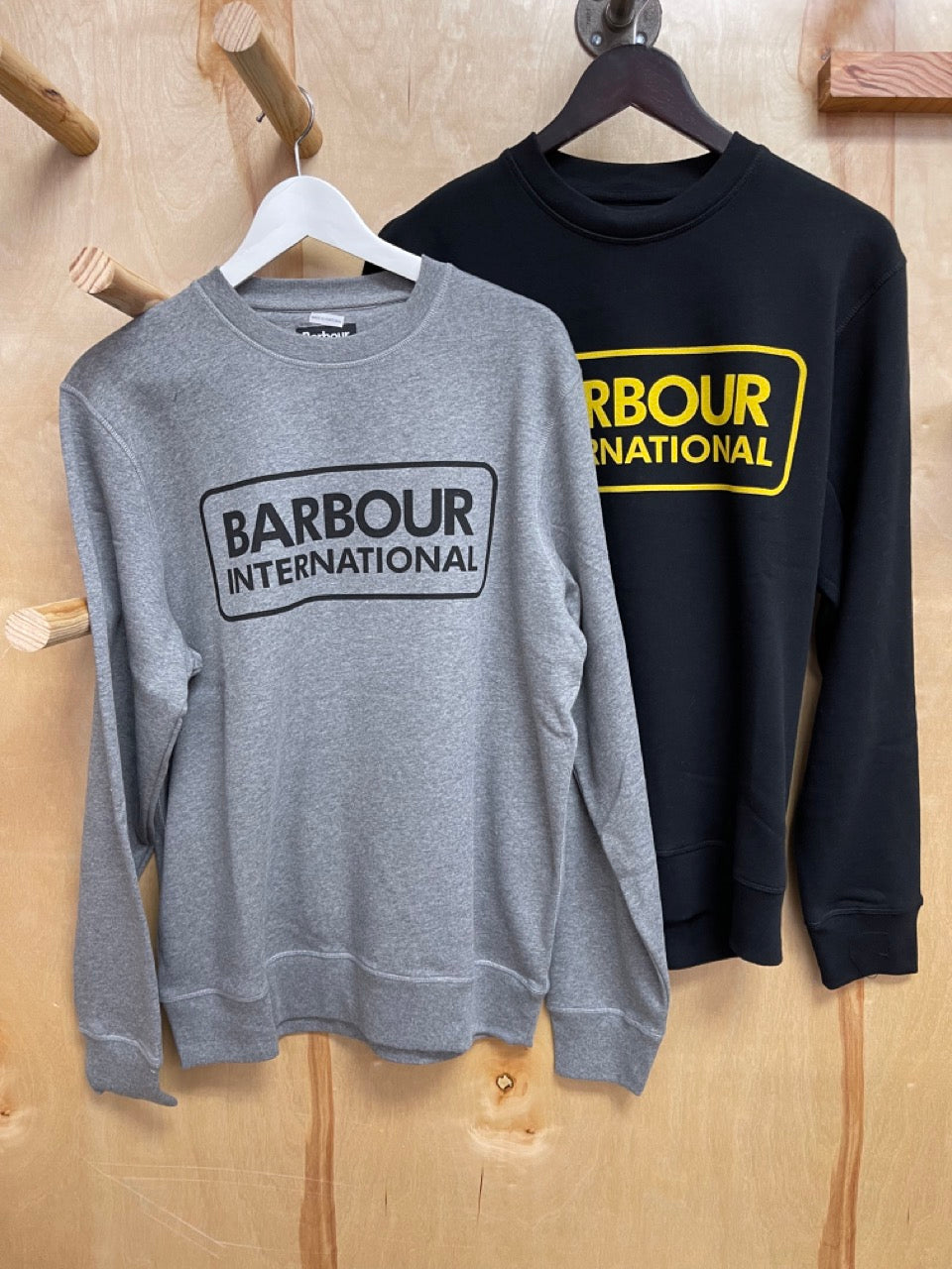 Barbour international large logo sweatshirt new arrivals