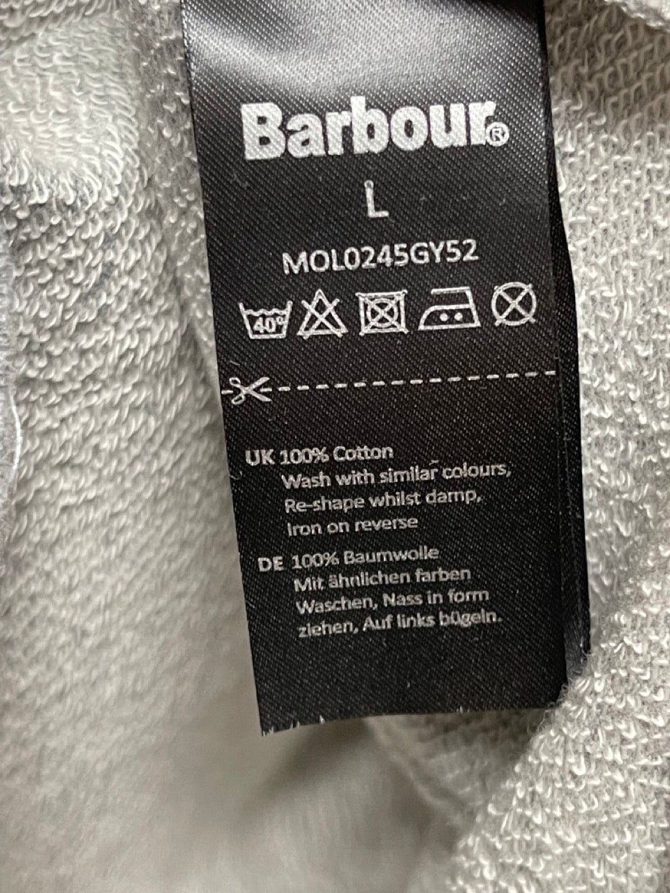 Barbour Mens Herbrides Crew Sweatshirt White Label