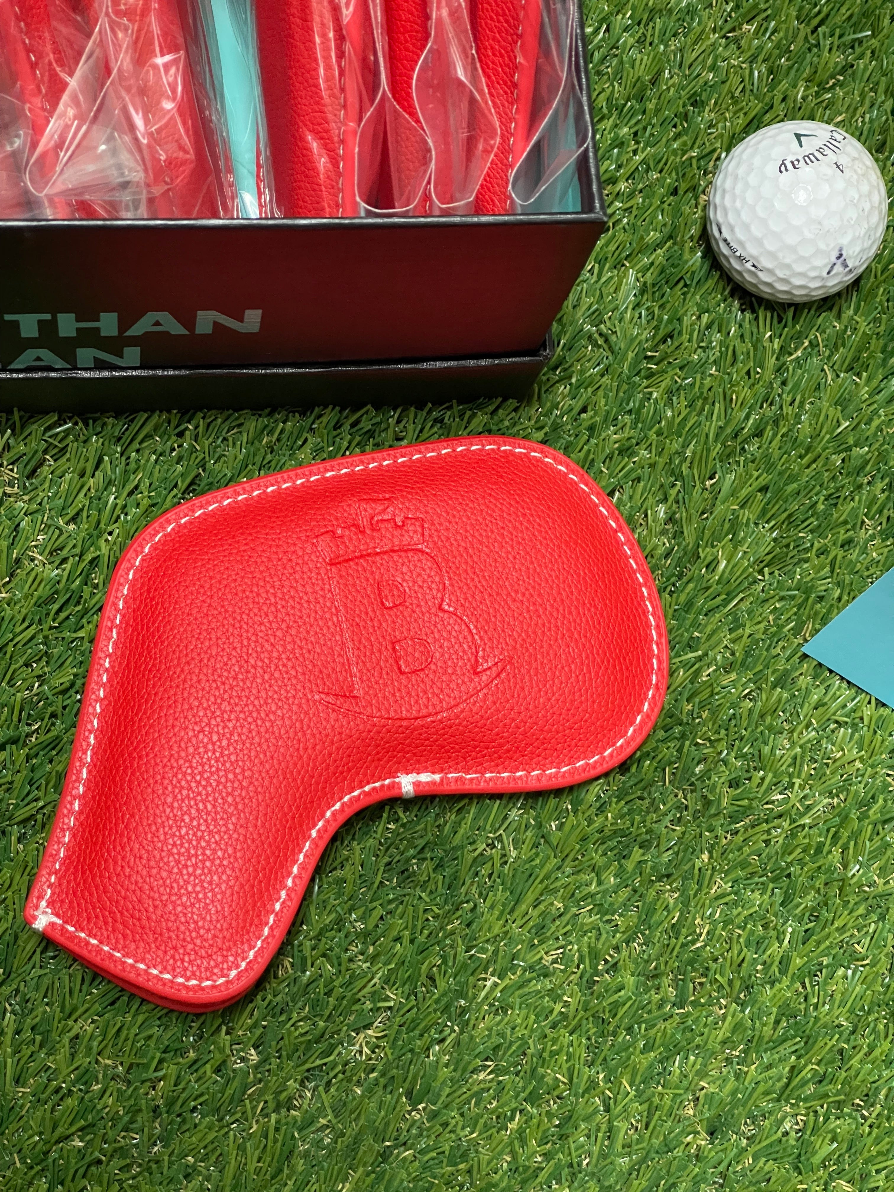 Baron Signature Iron Headcovers Red