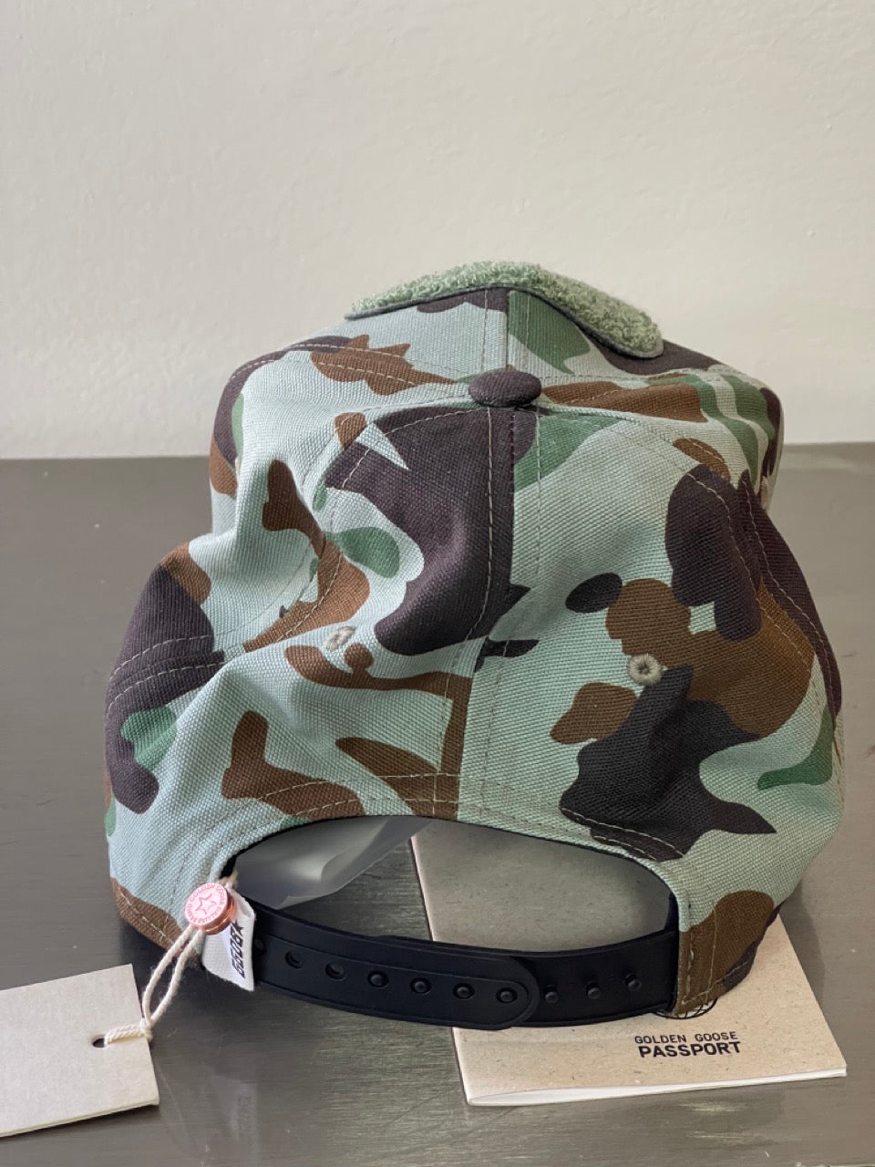 Golden Goose Cap Military Camouflage G35MA590