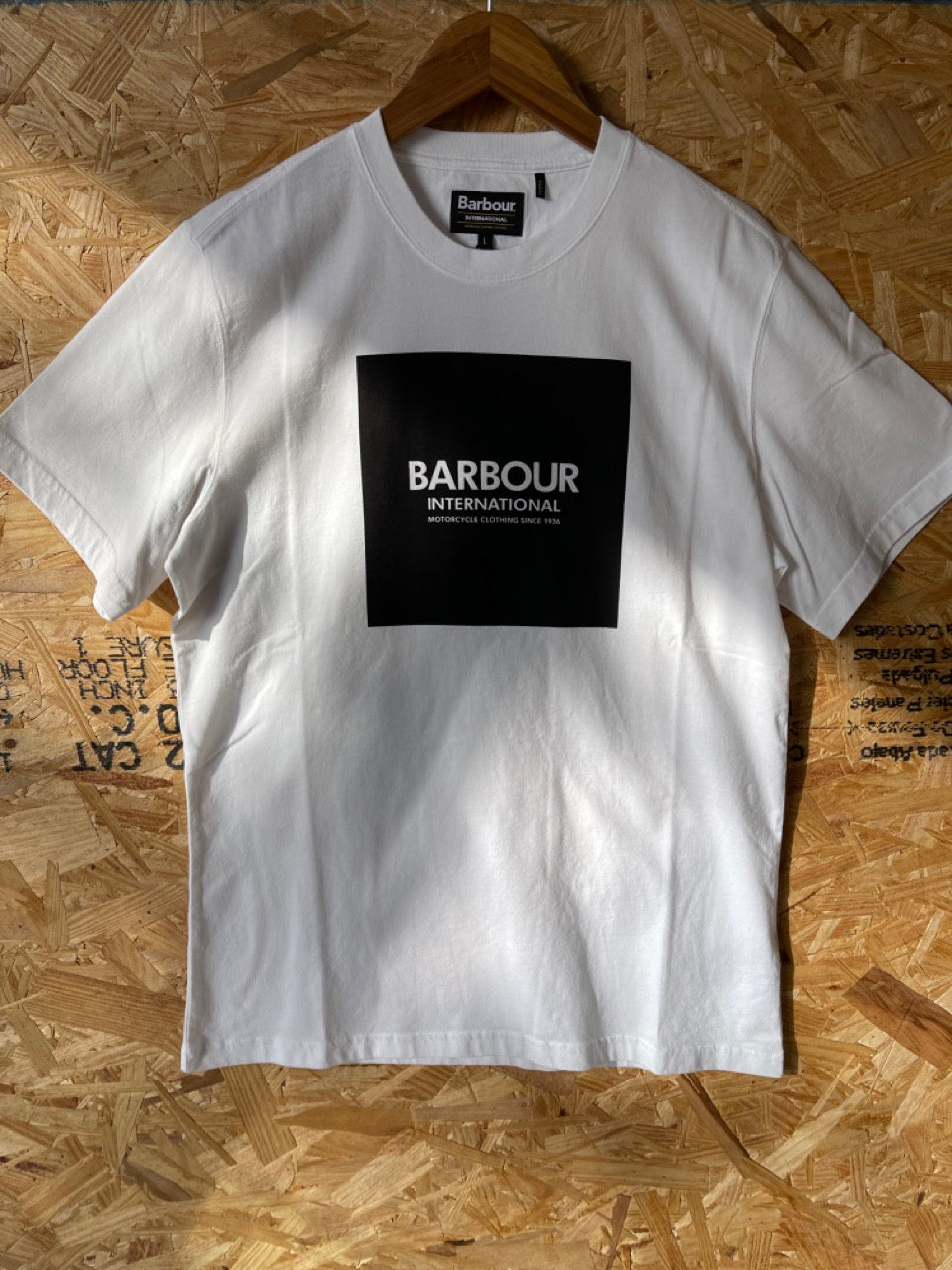 Barbour Slim fit International Block T-shirt WHITE