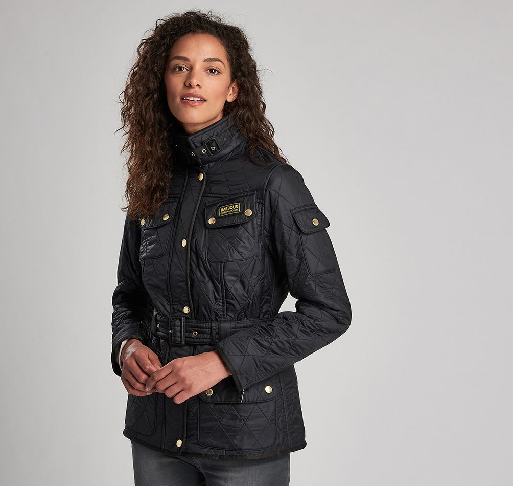 Barbour international store polarquilt jacket navy