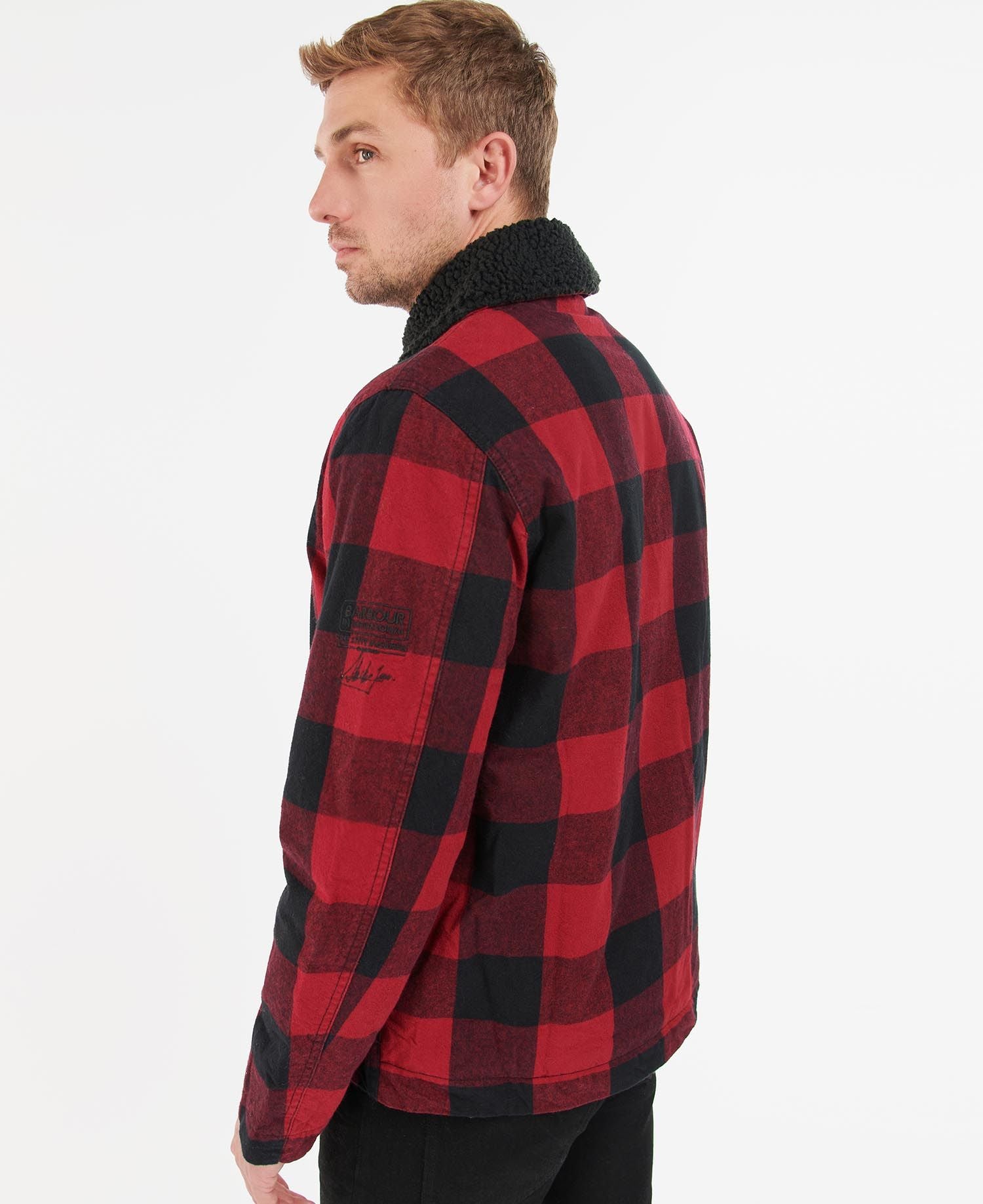 Barbour casual jacket red online