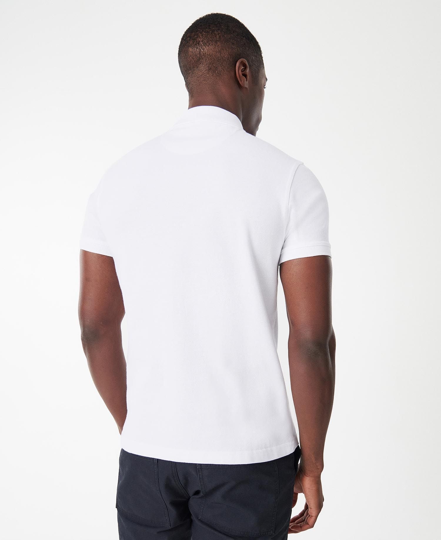 BARBOUR INTERNATIONAL International Polo Shirt Logo – WHITE